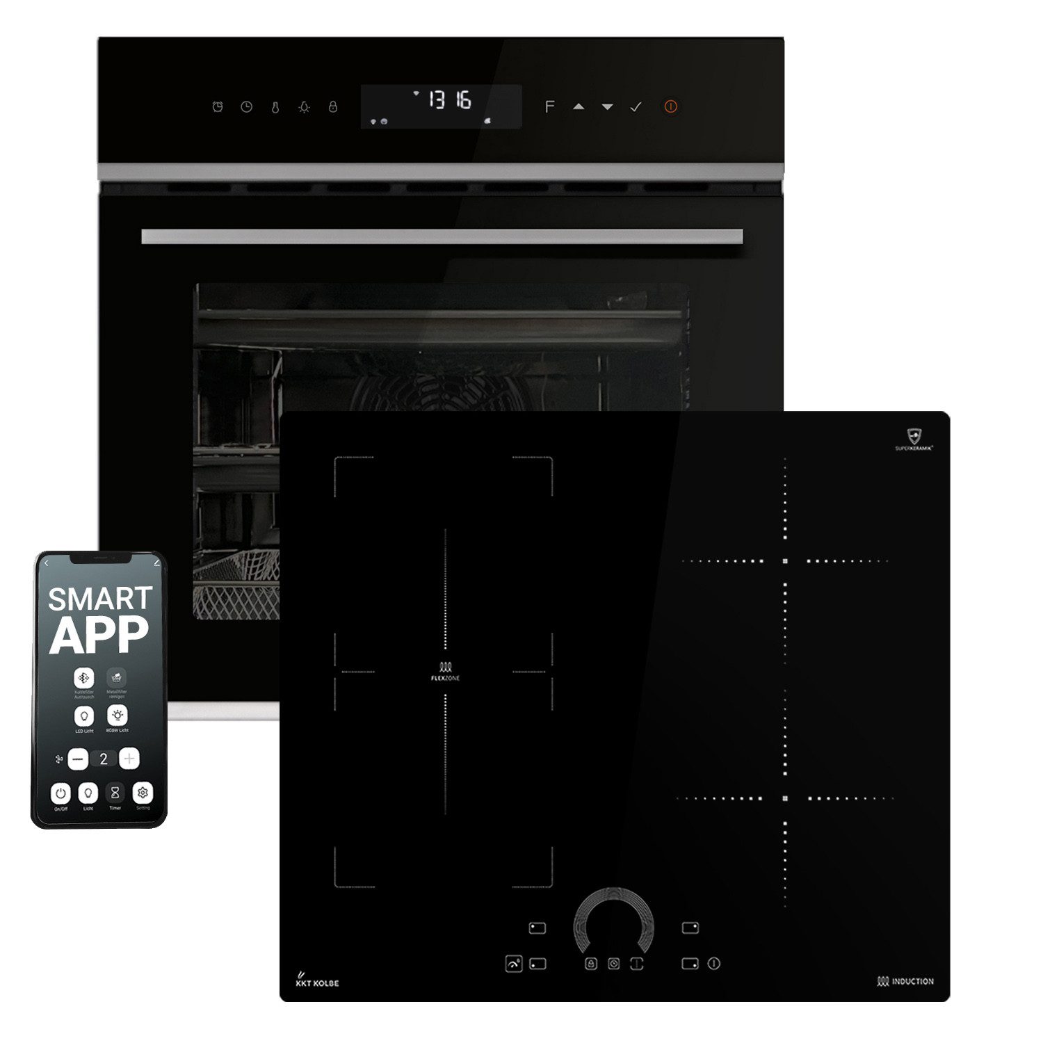 Backofen-Set KKT KOLBE Backofen und Induktionskochfeld SET8319PHCIH592FZ