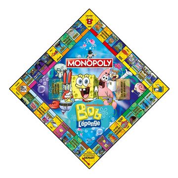 Winning Moves Spiel, Brettspiel Monopoly SpongeBob Schwammkopf + Spielesammlung