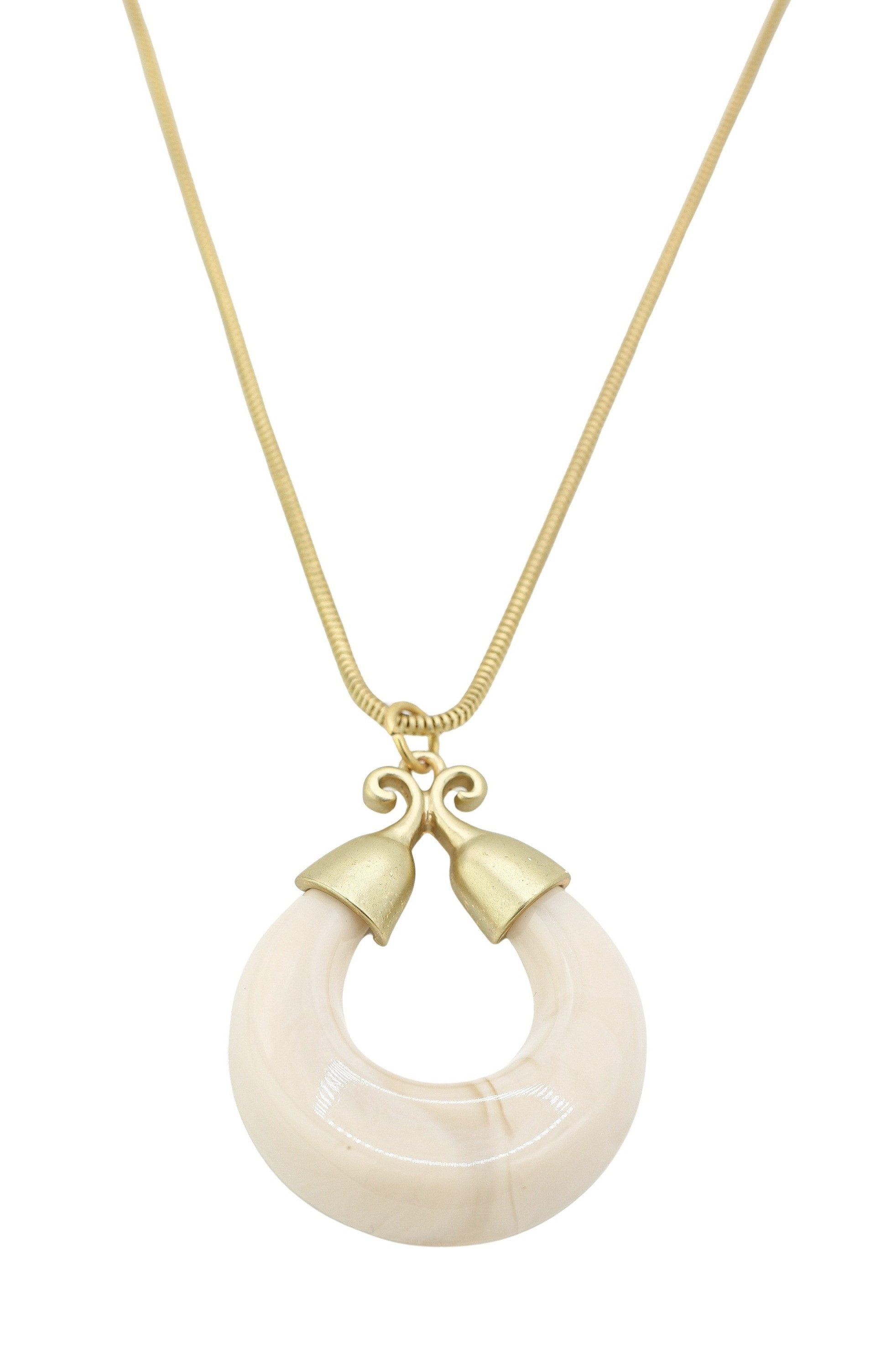 COLLEZIONE ALESSANDRO Kette mit Anhänger "Marble Glow" altgold mit marmorie günstig online kaufen
