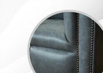 JVmoebel Chesterfield-Sofa, Chesterfield 2 Sitzer Design Sofa Couch 165 cm