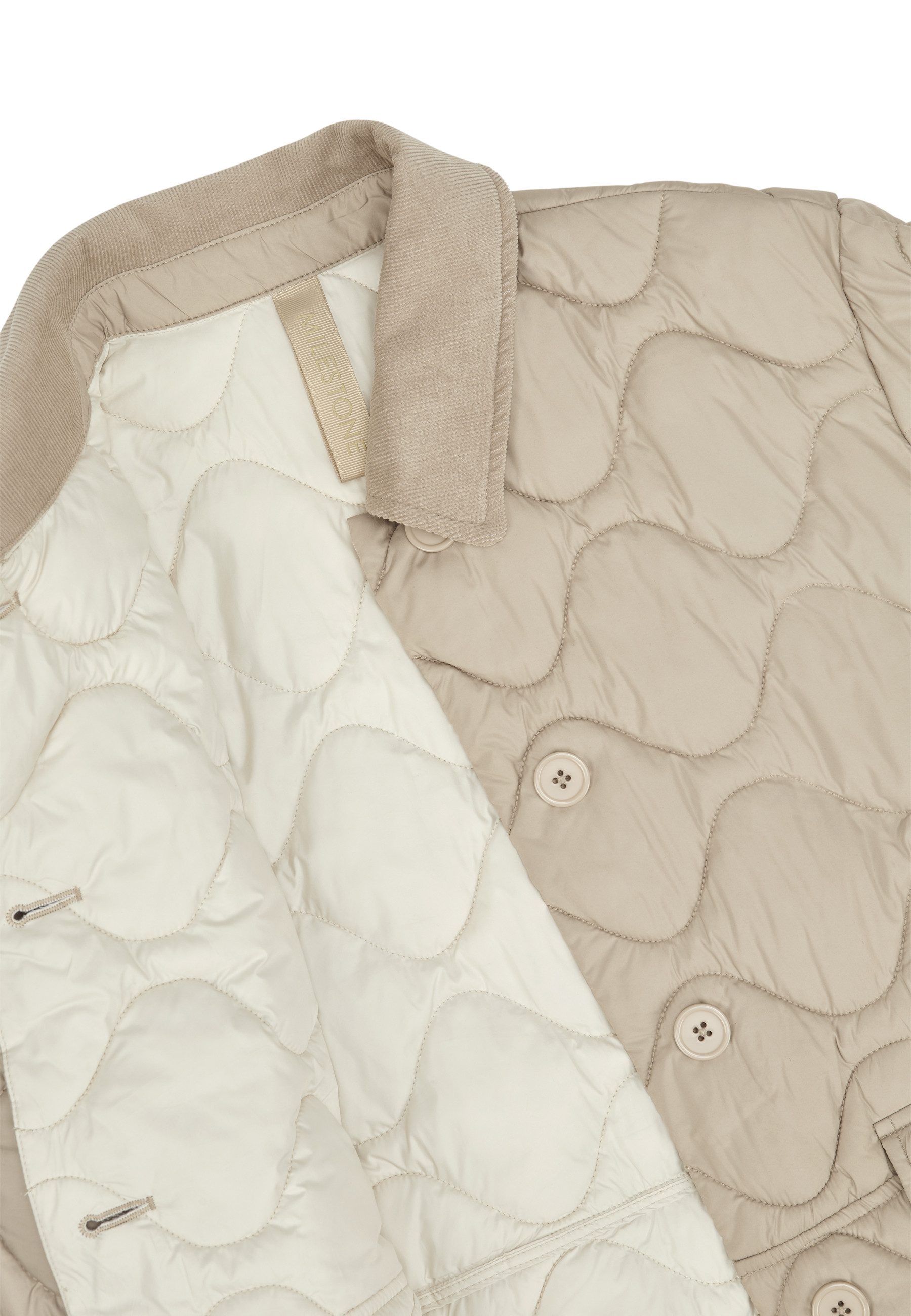 Milestone Steppjacke MSChloe Damen Übergangsjacke Jacke gesteppt lockere Passform