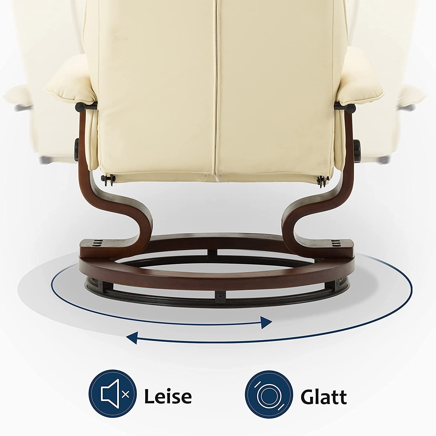 MCombo TV-Sessel M MCombo Relaxsessel mit Hocker Fernsehsessel 9019 (M MCombo Relaxsessel mit Hocker), mit Relaxfunktion – Bild 3 von 5