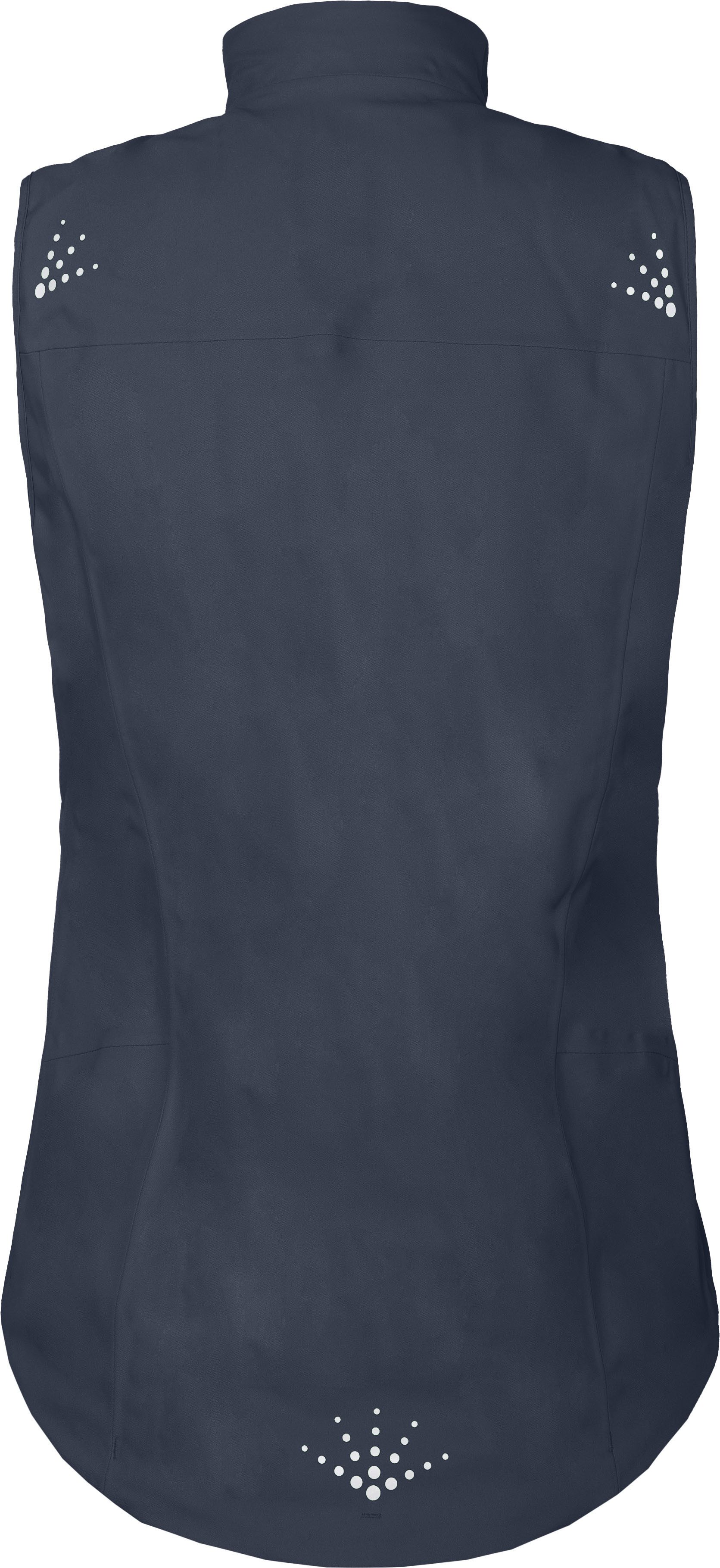 Bergson Regenjacke LEKNES THERMO Weste Damen Regenweste, recycelt, leicht wattiert, 20000 mm Wassersäule, No