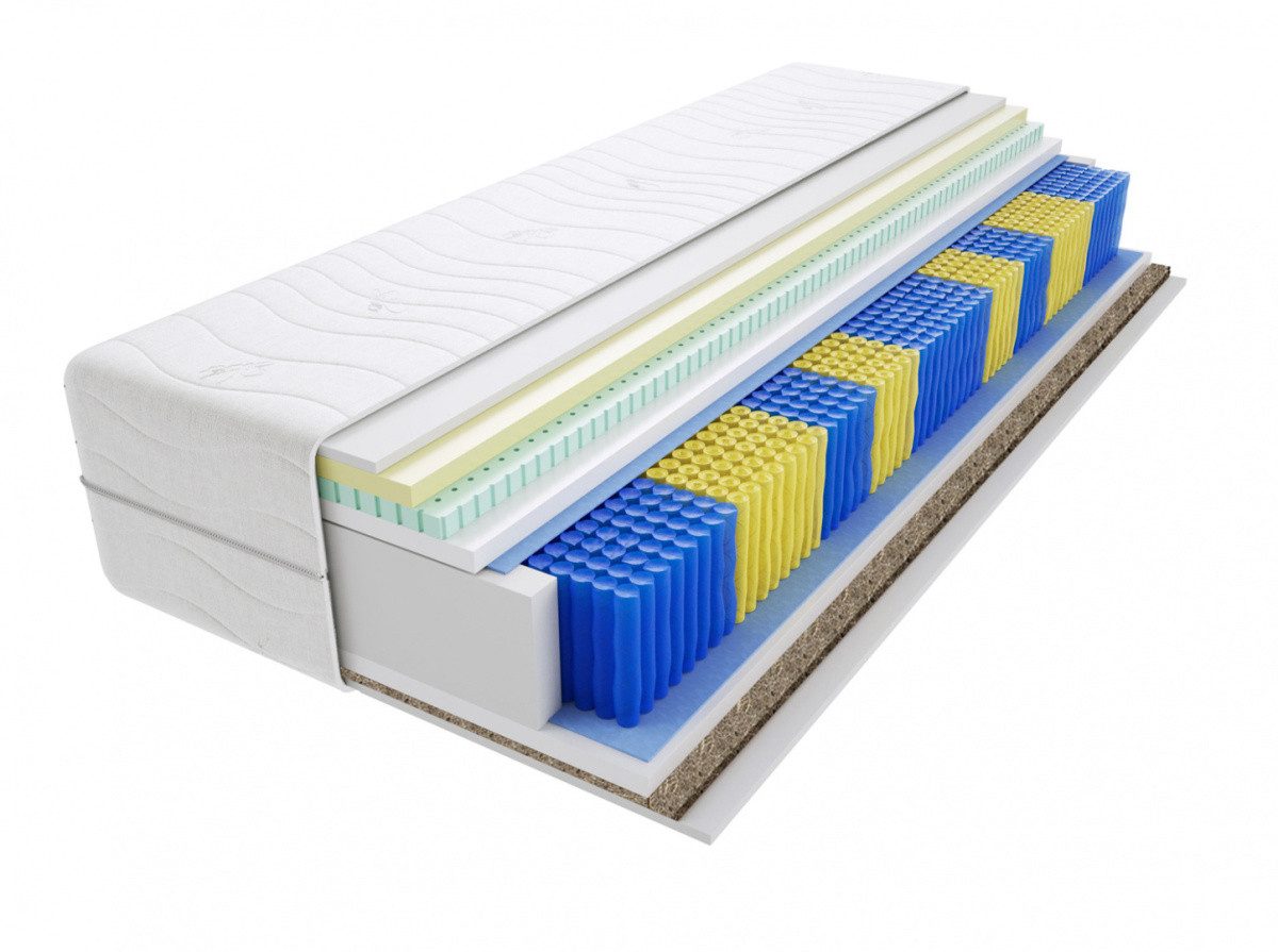 Taschenfederkernmatratze Matratzen, Taschenmatratzen Lima Gras Multitaschen 150x200 cm, Godre, 22 cm hoch