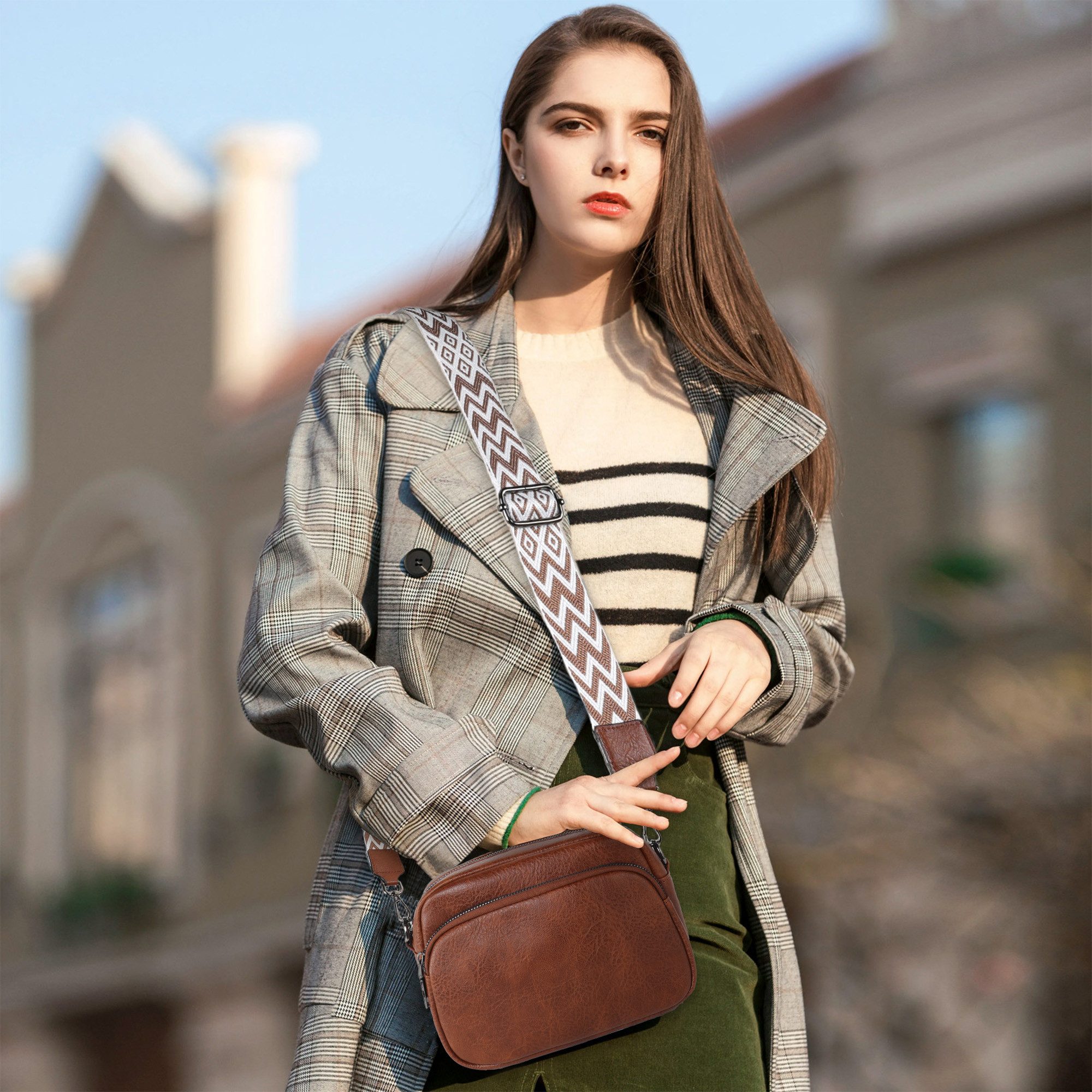 TAN.TOMI Umhängetasche Damen Handy Umhängetasche Echtes Crossbody Bag Damen günstig online kaufen