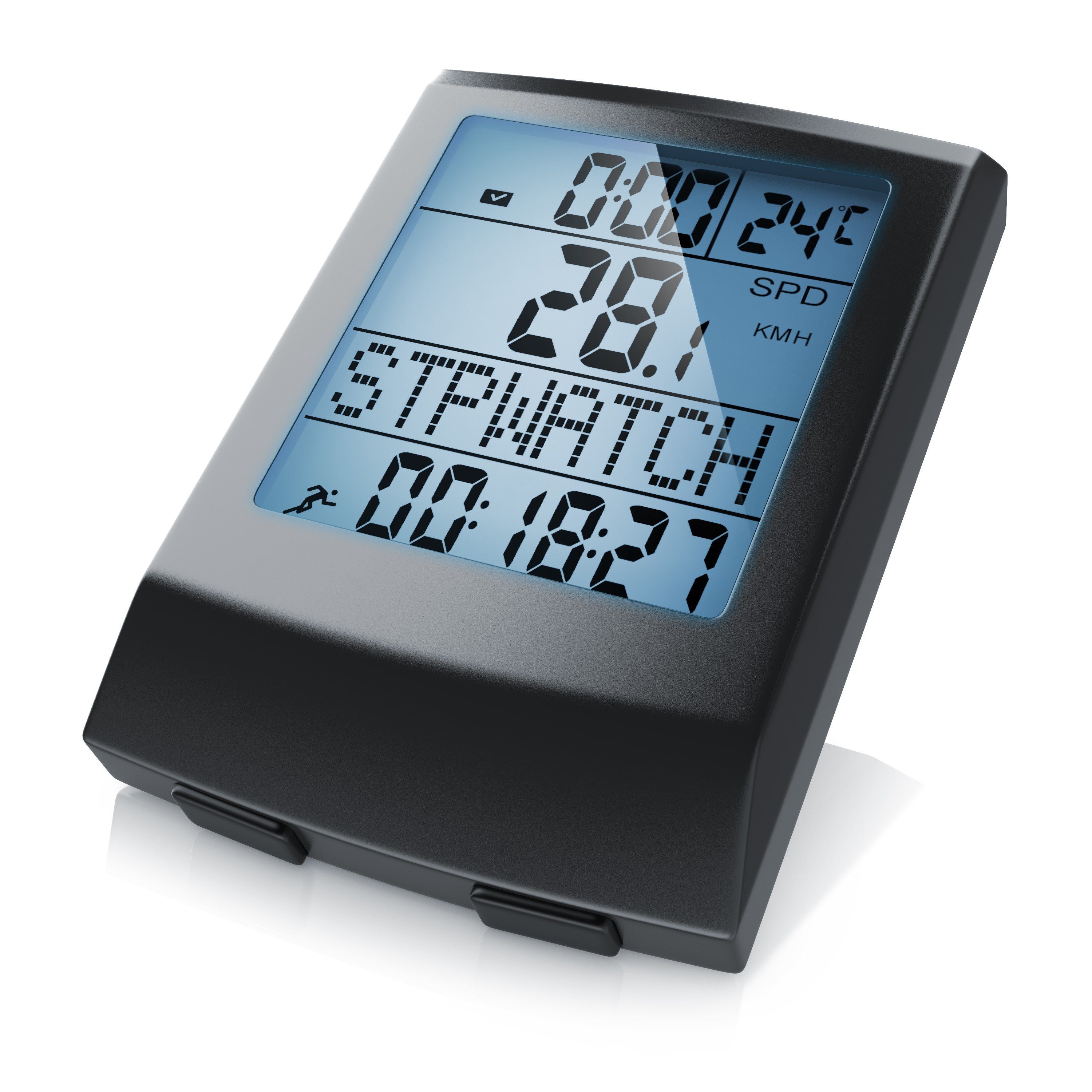 Aplic Fahrradcomputer kabellos, Sport Fahrradtacho, Radcomputer, Tachometer, 13 Funktionen (1-St), inkl. Geschwindigkeitssensor, Temperaturanzeige Hintergrundbeleuchtung