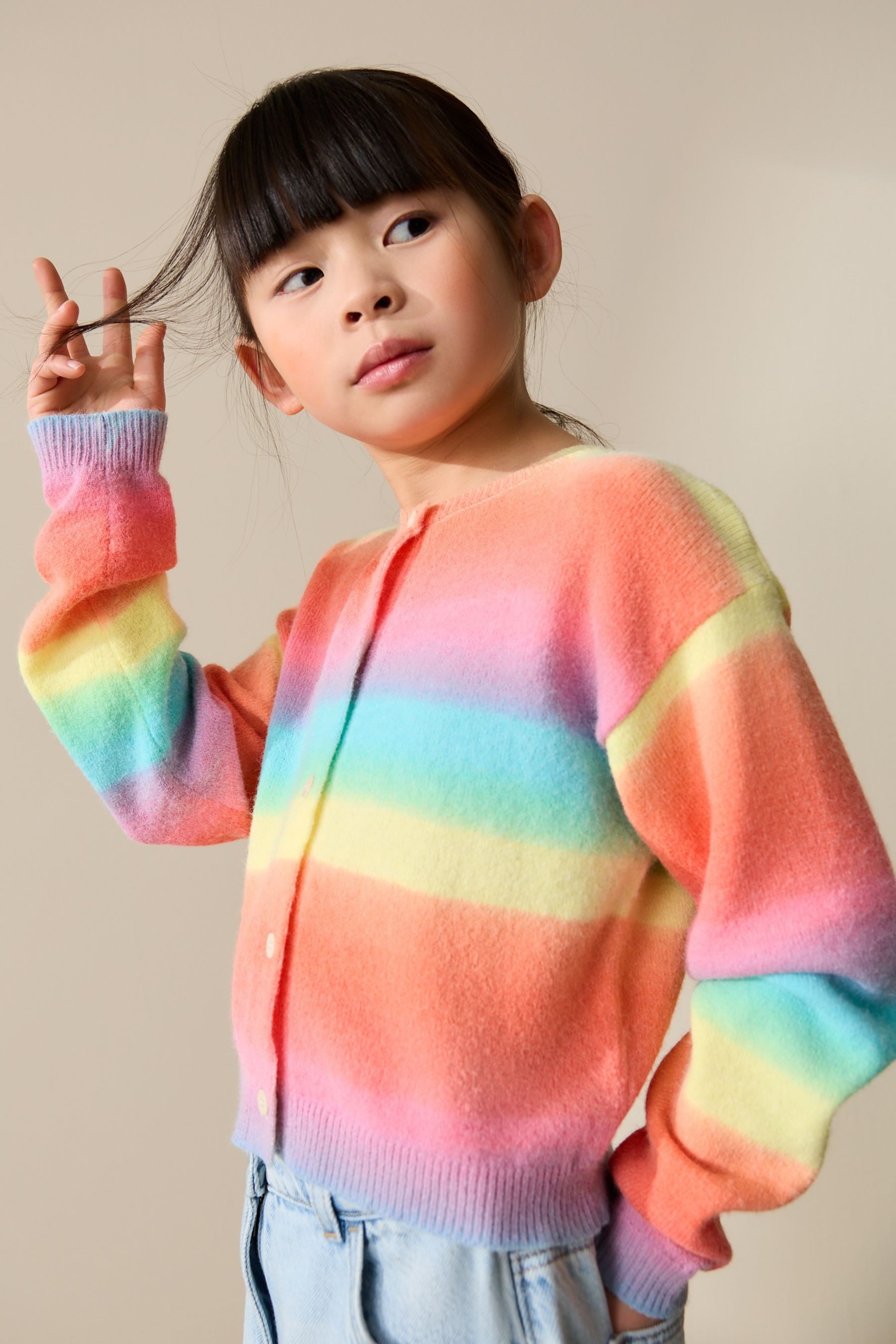 Strickjacke Strickjacke mit Knöpfen