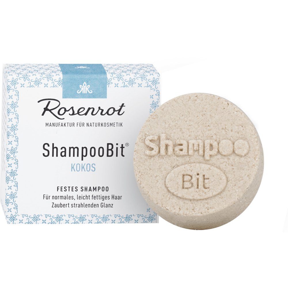 Rosenrot Haarshampoo Festes Shampoo Kokos, 55 g