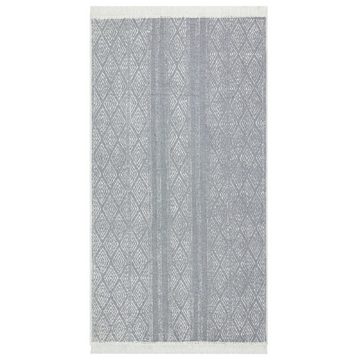 Teppich Hellgrau 120x180 cm Baumwolle, furnicato, Rechteckig