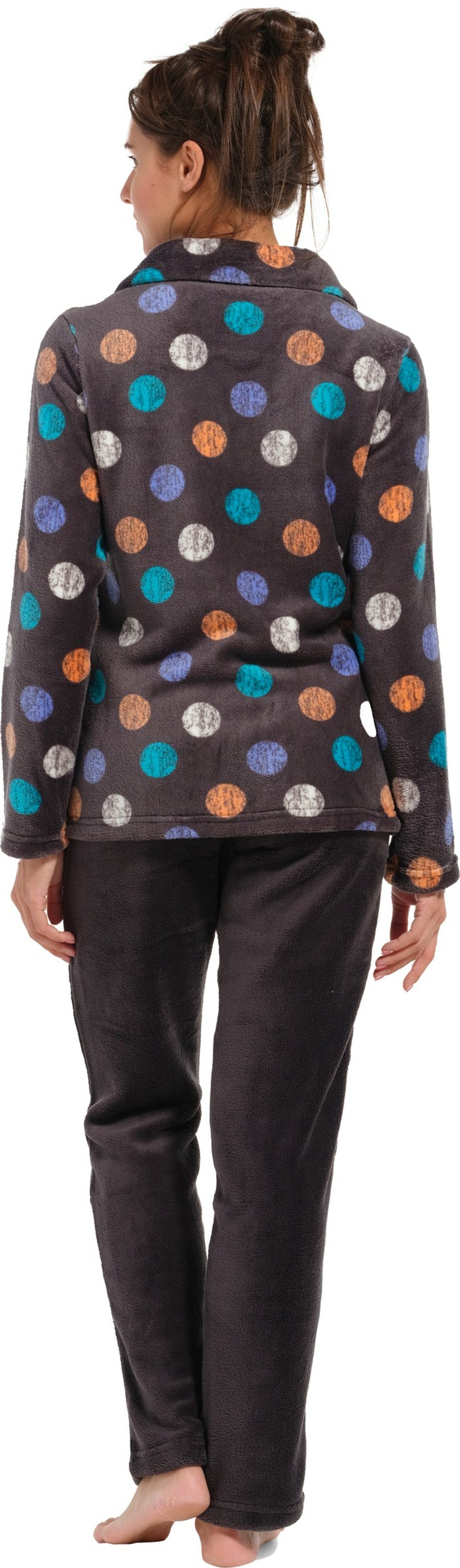 Modisches Hausanzug Rebelle Design Hausanzug tlg) Damen Fleece (2