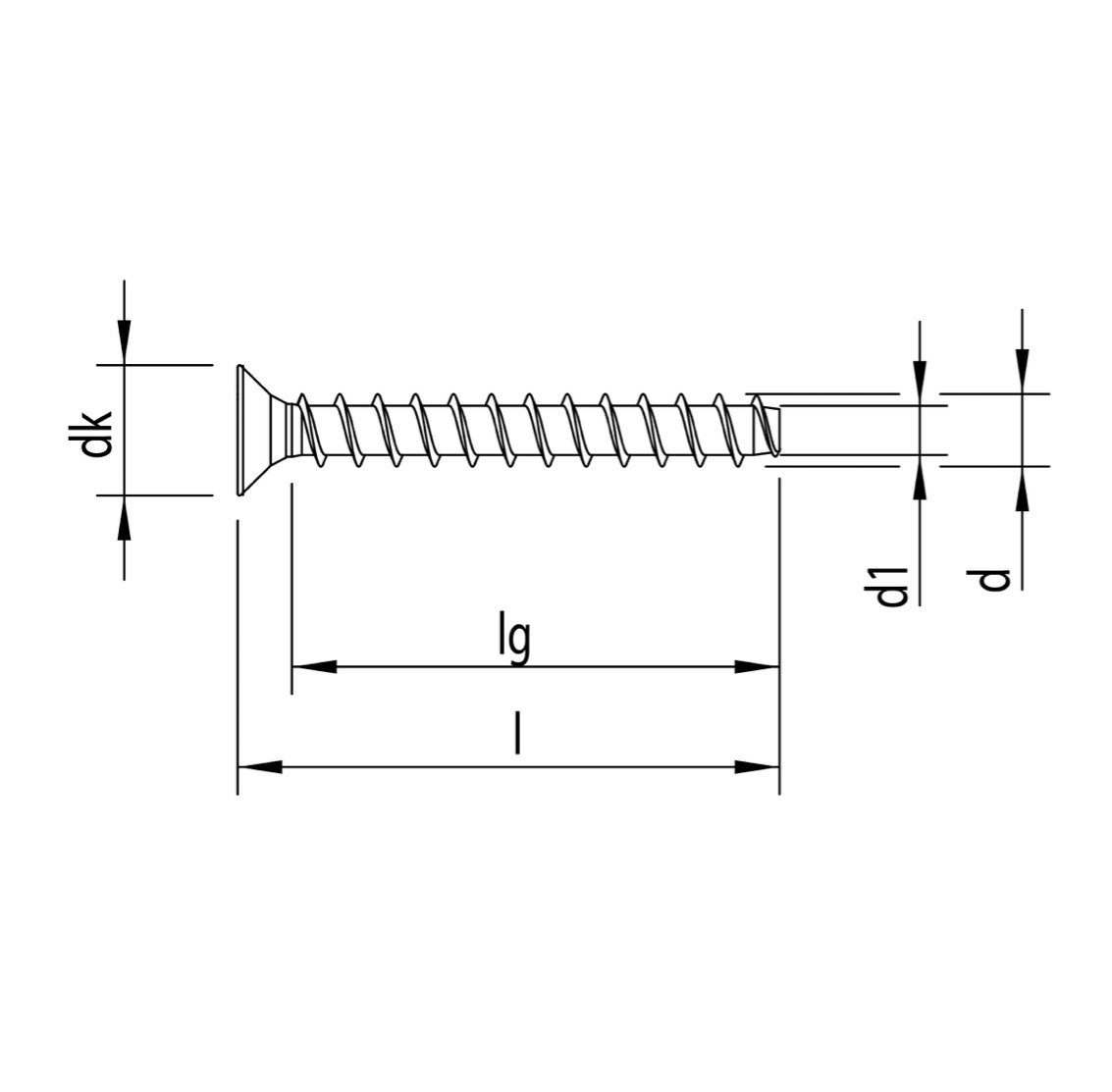 HECO Schrauben Be Betonschraube F (4x 5,0 50 x Schraubanker MONTI 800 54266) Stück MULTI mm plus