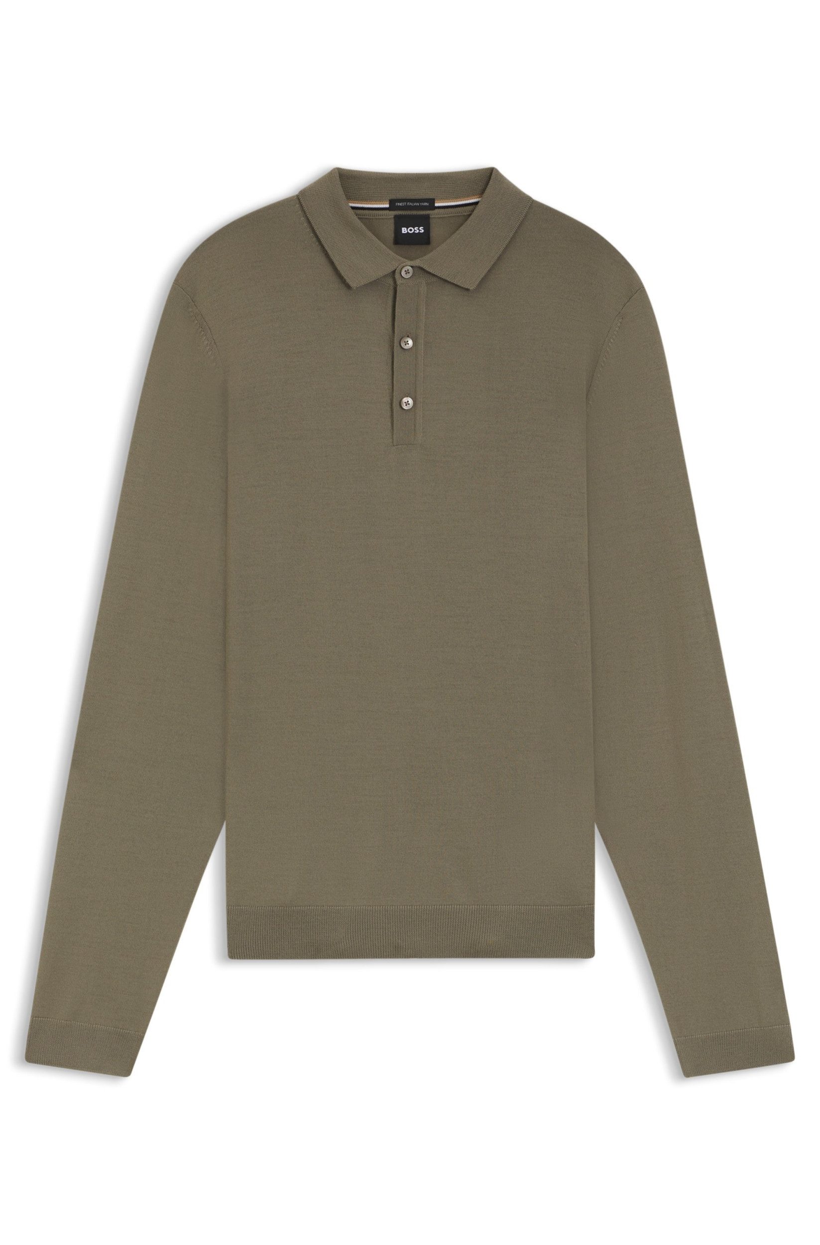 BOSS Strickpullover Polopullover Lancione