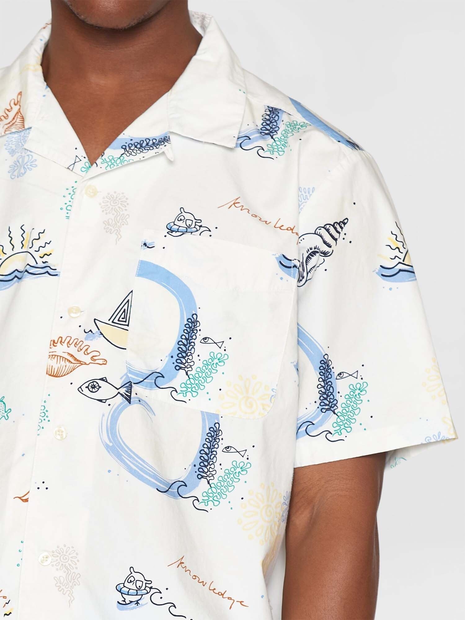 KnowledgeCotton Apparel Kurzarmhemd Box short sleeve