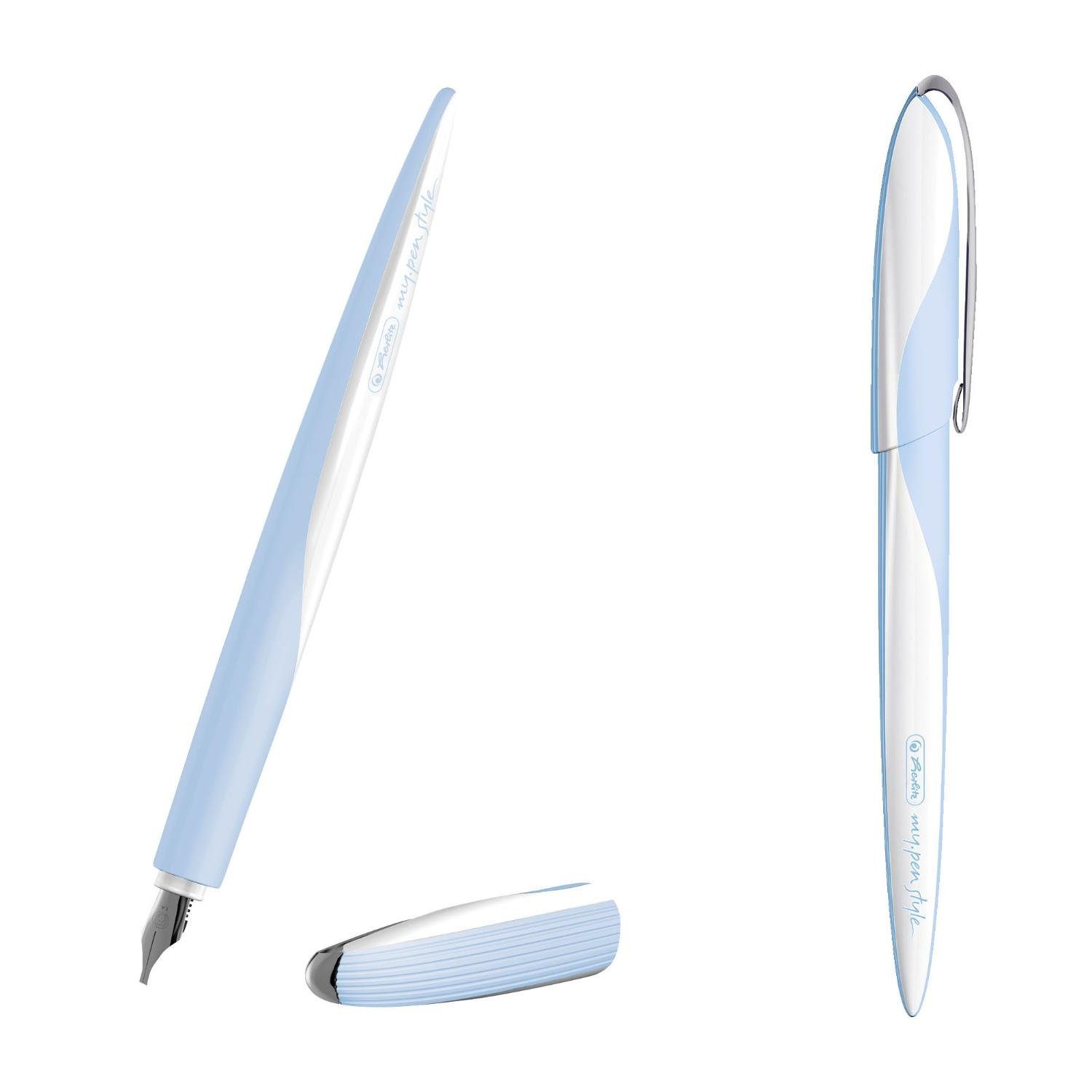 Herlitz Füllfederhalter herlitz Kalligraphie-Set my.pen Nicewriter "Light Blue"