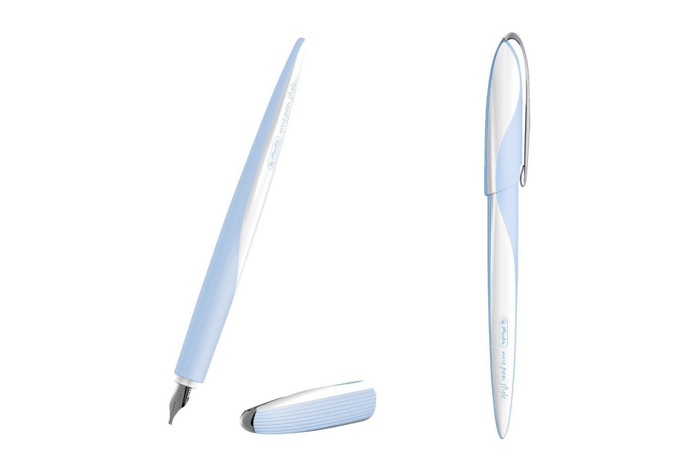 Thumbnail - Herlitz Füllfederhalter herlitz Kalligraphie-Set my.pen Nicewriter "Light Blue"