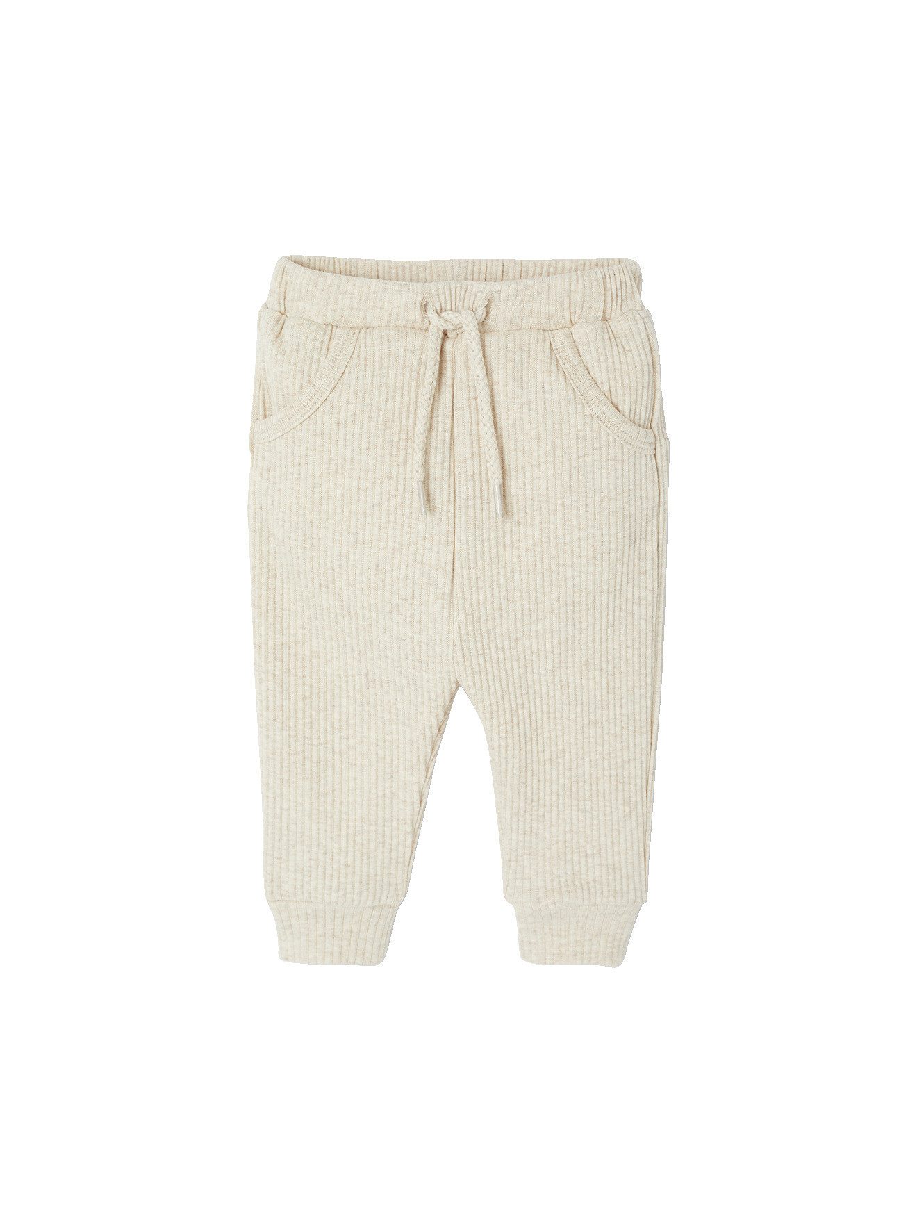 Stoffhose Jungen Baby-Set: Hose & Socken aus Rippmaterial
