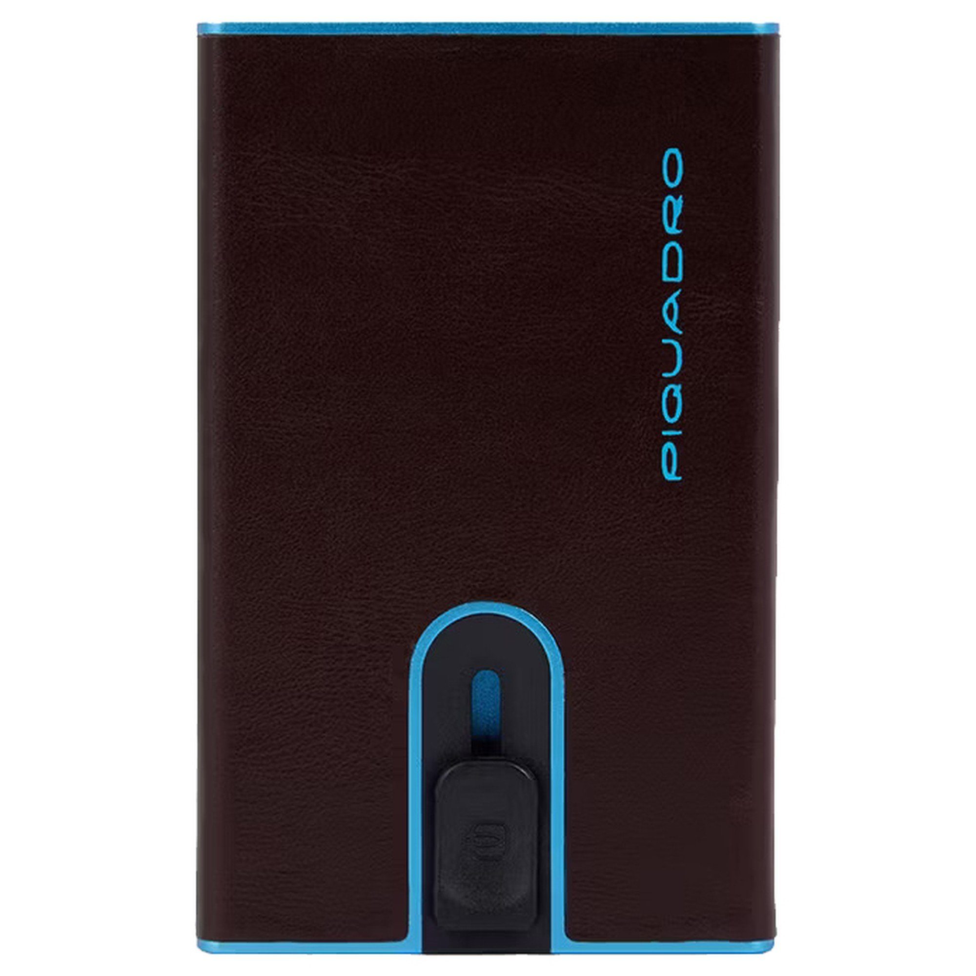 cm Blue Kreditkartenetui 11cc Square Geldbörse 10 (1-tlg) Piquadro - RFID mahogany