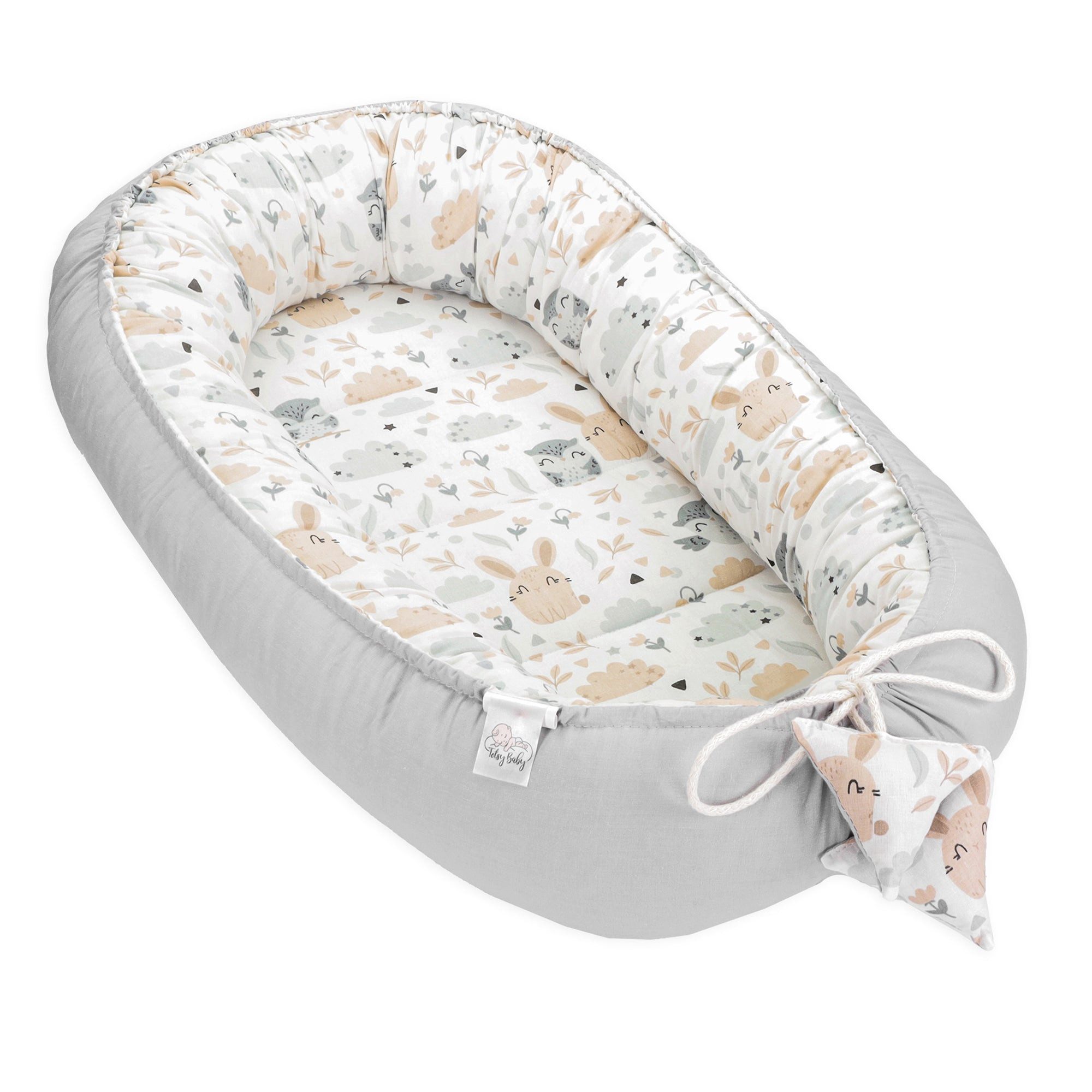 Kuschelnest Babynest Kokon Neugeborene 90 x 50 cm - Handmade Kuschelnest Baby