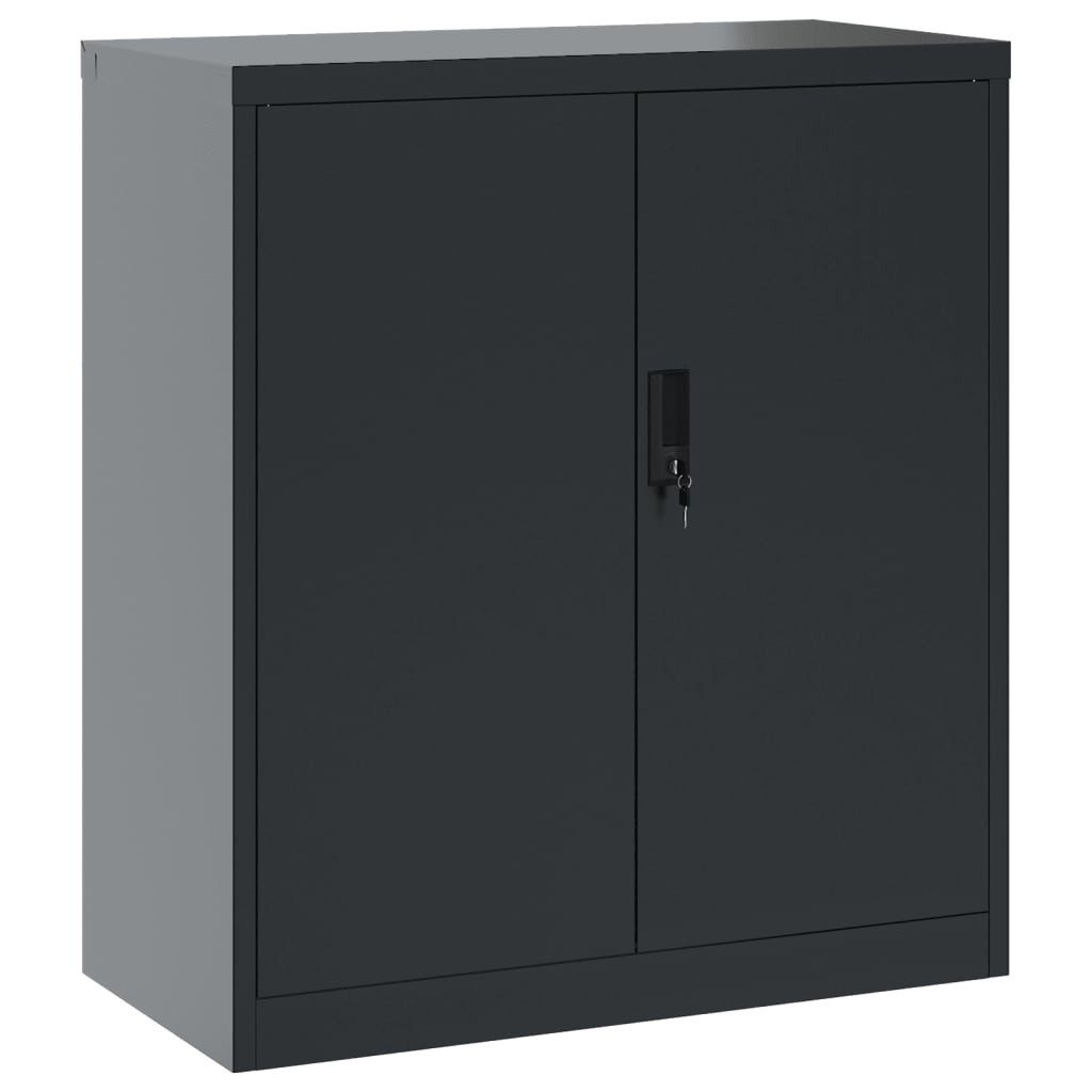 vidaXL Aktenschrank Aktenschrank Anthrazit 79x40x90 cm Stahl (1-St)