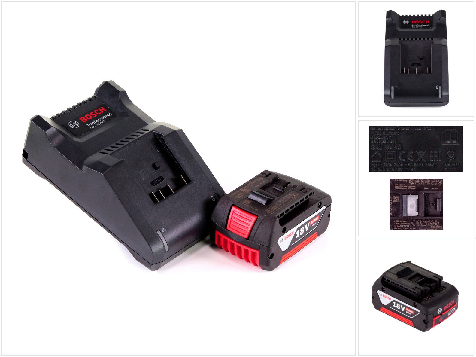 Starter Set 18V mit 1x GBA Akku 5,0Ah + GAL 18V-40 Ladegerät Akkupacks