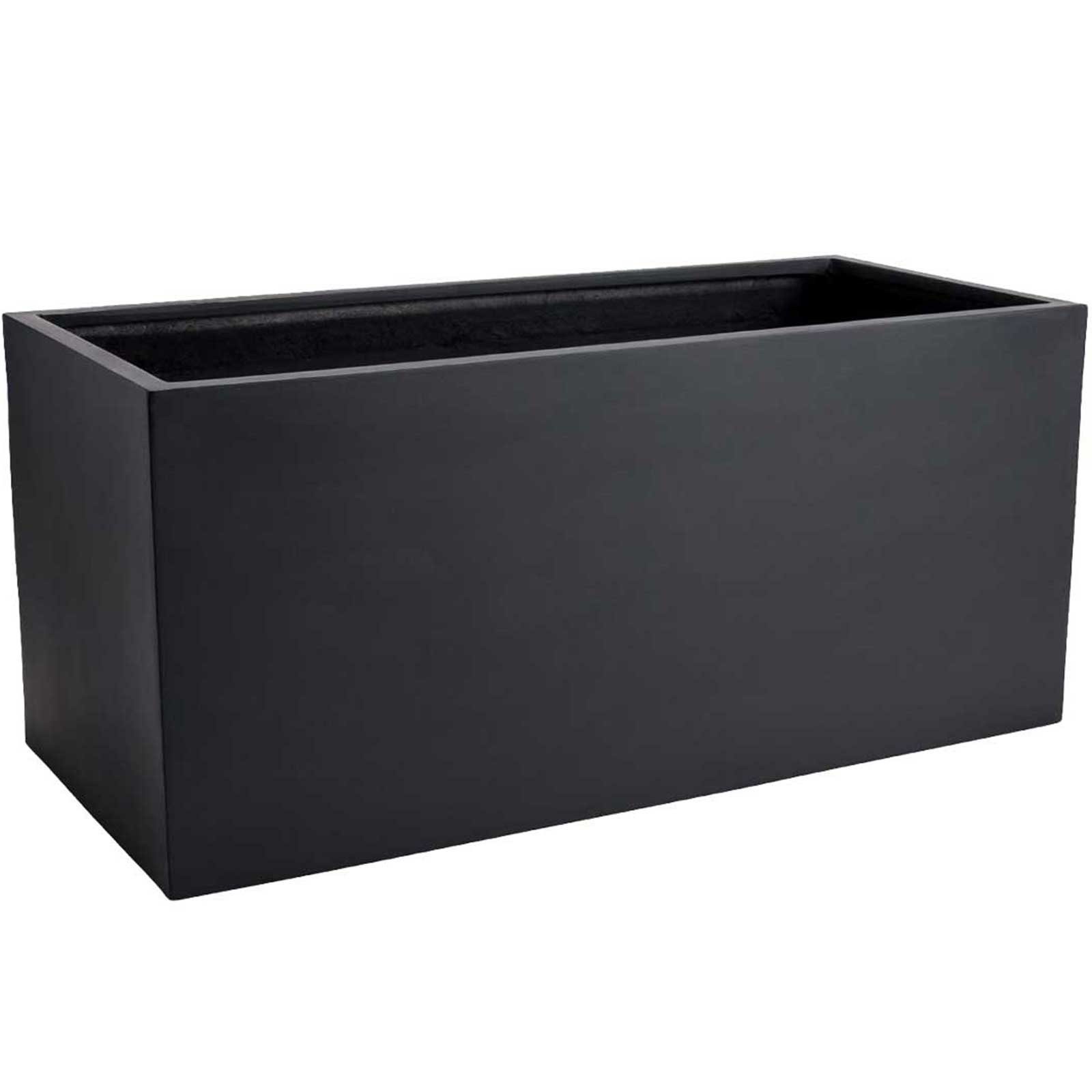 VIVANNO Pflanzkübel Fiberglas MAXI Kasten - Anthrazit Matt (1 St), 100x45x45 cm