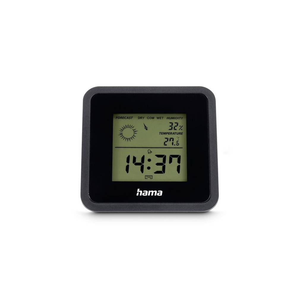 Hama Borneo Thermo-/Hygrometer Schwarz 00185890 Wetterstation