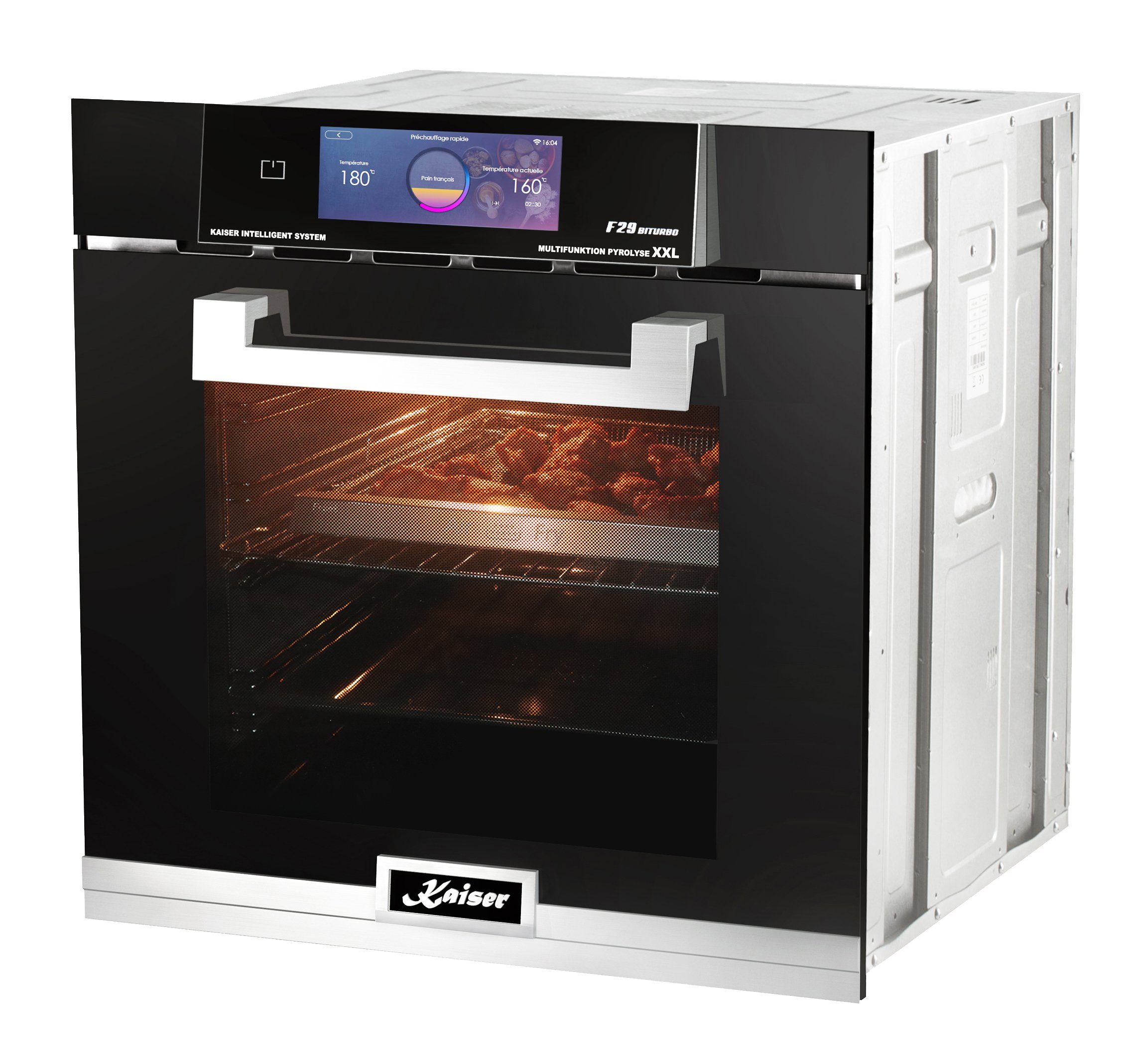 Kaiser Küchengeräte Pyrolyse Backofen LaPerle EH 6344, Elektro Backofen, TFT Display, Air fryer,Bratautomatik,79L