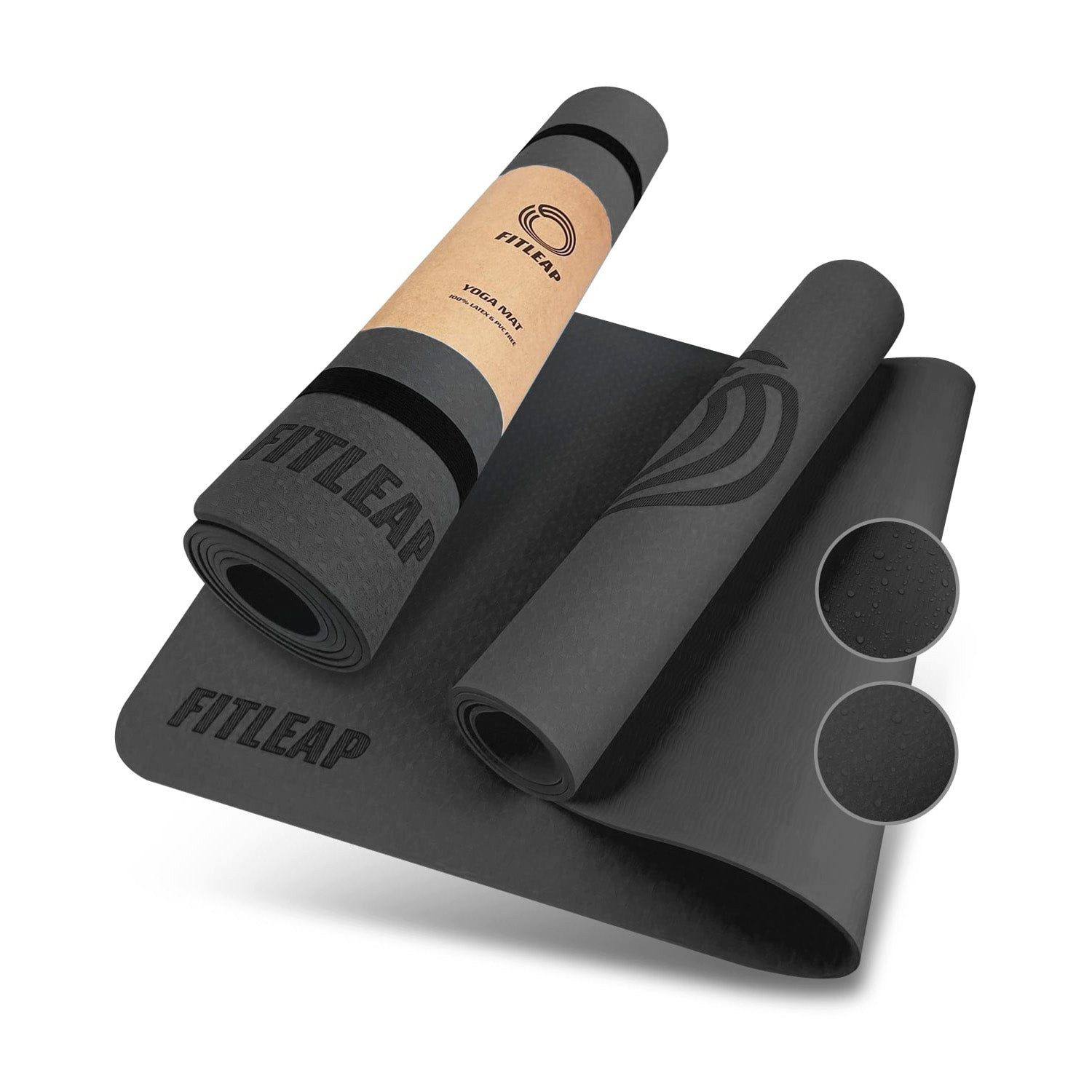 Fitleap Yogamatte aus umweltfreundlichem TPE-Schaum. Sehr rutschfeste, hypoallergene un…