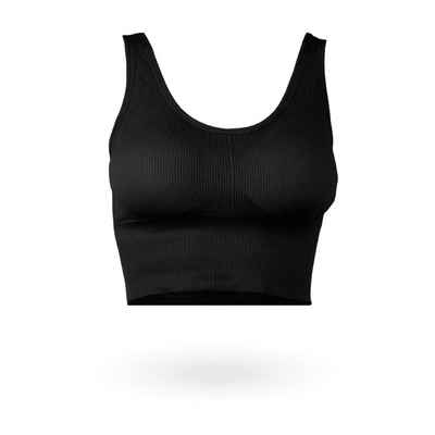 hemmy Fashion Push-up-BH Komfort BH - mit breiten Unterbrustband Damen Basic Wohlfühl BH "mit Push-Up" Sport Bralette - ohne Bügel