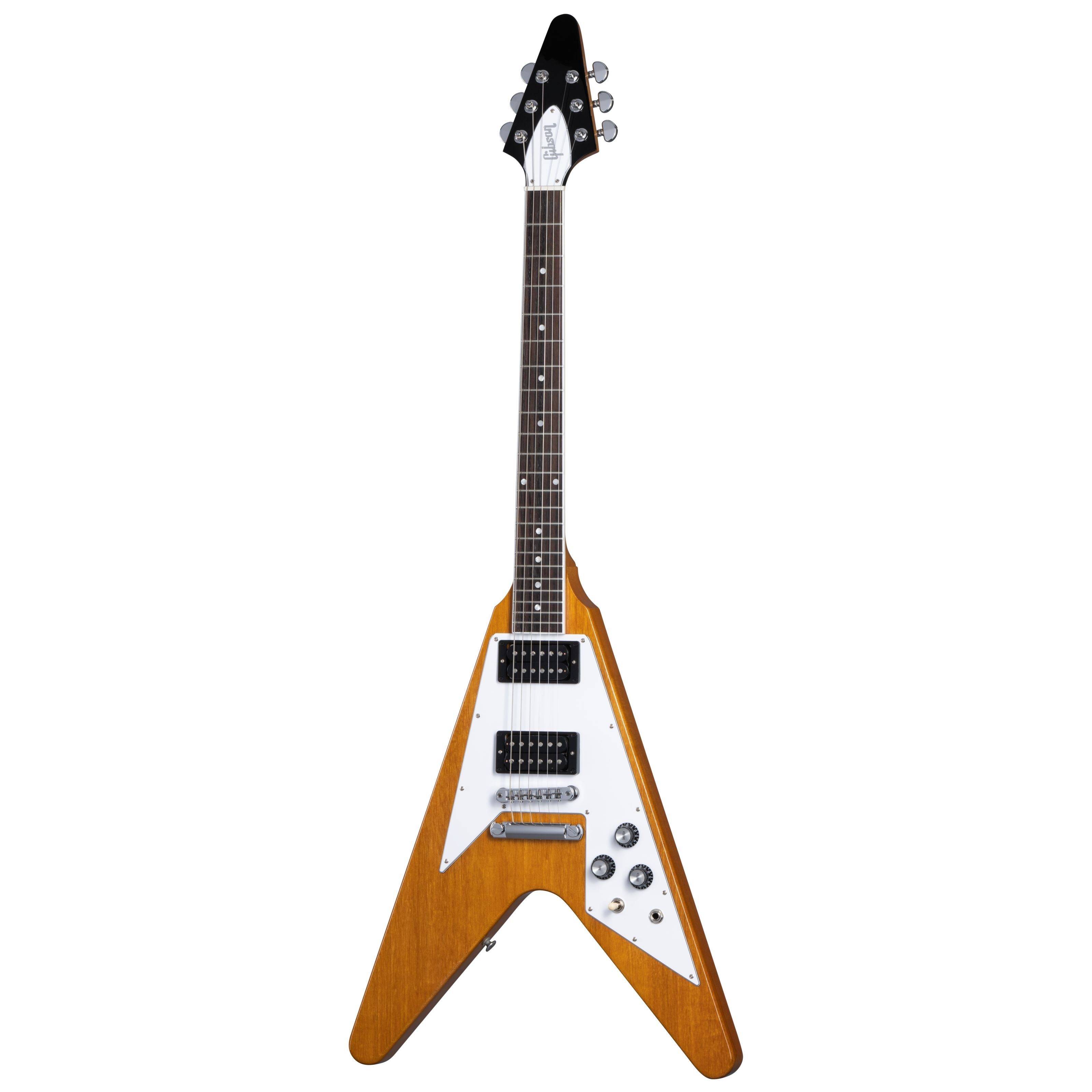 Gibson E-Gitarre, E-Gitarren, Andere Modelle, 70s Flying V Antique Natural - E-Gitarre