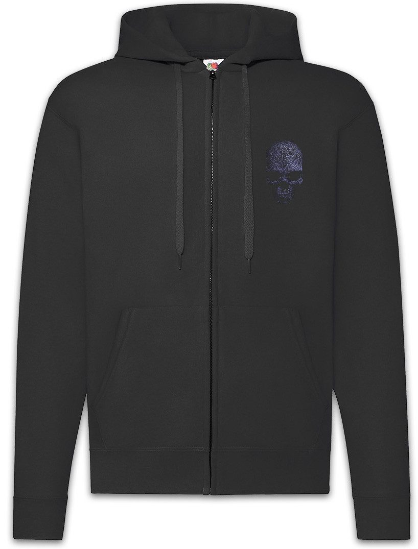 Sweatjacke Ornament Skull II Zipper Hoodie Shirt Schädel Dead Totenschädel Art