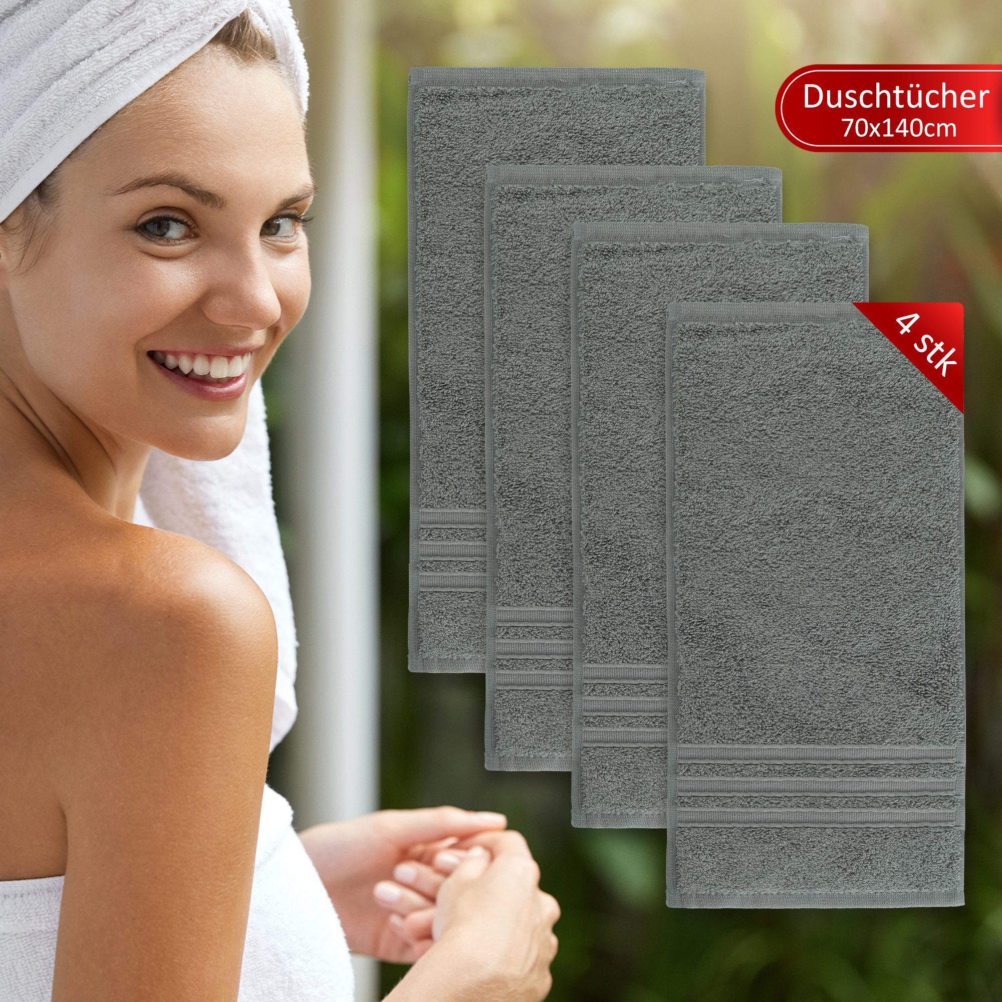 Veluna Home Badetücher Duschtücher Set, Duschtücher günstig online kaufen