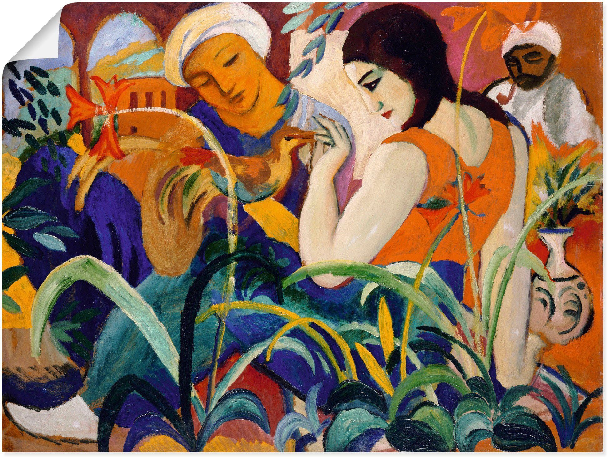 oder versch. Leinwandbild, & St), Frauen. Wandaufkleber Größen Artland 1912, Gruppen als Familien in (1 Poster Wandbild Orientalische