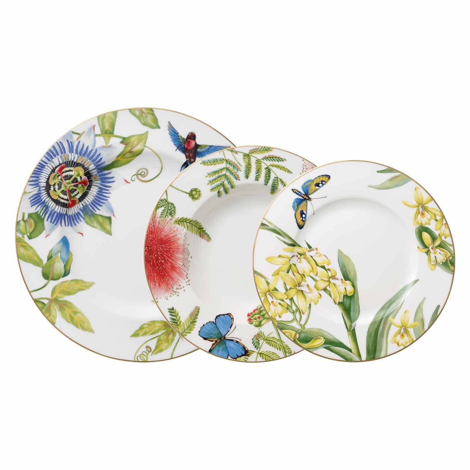 Villeroy & Boch Tafelservice Amazonia Tafelservice 18er Set (18-tlg), 6 Personen, Porzellan
