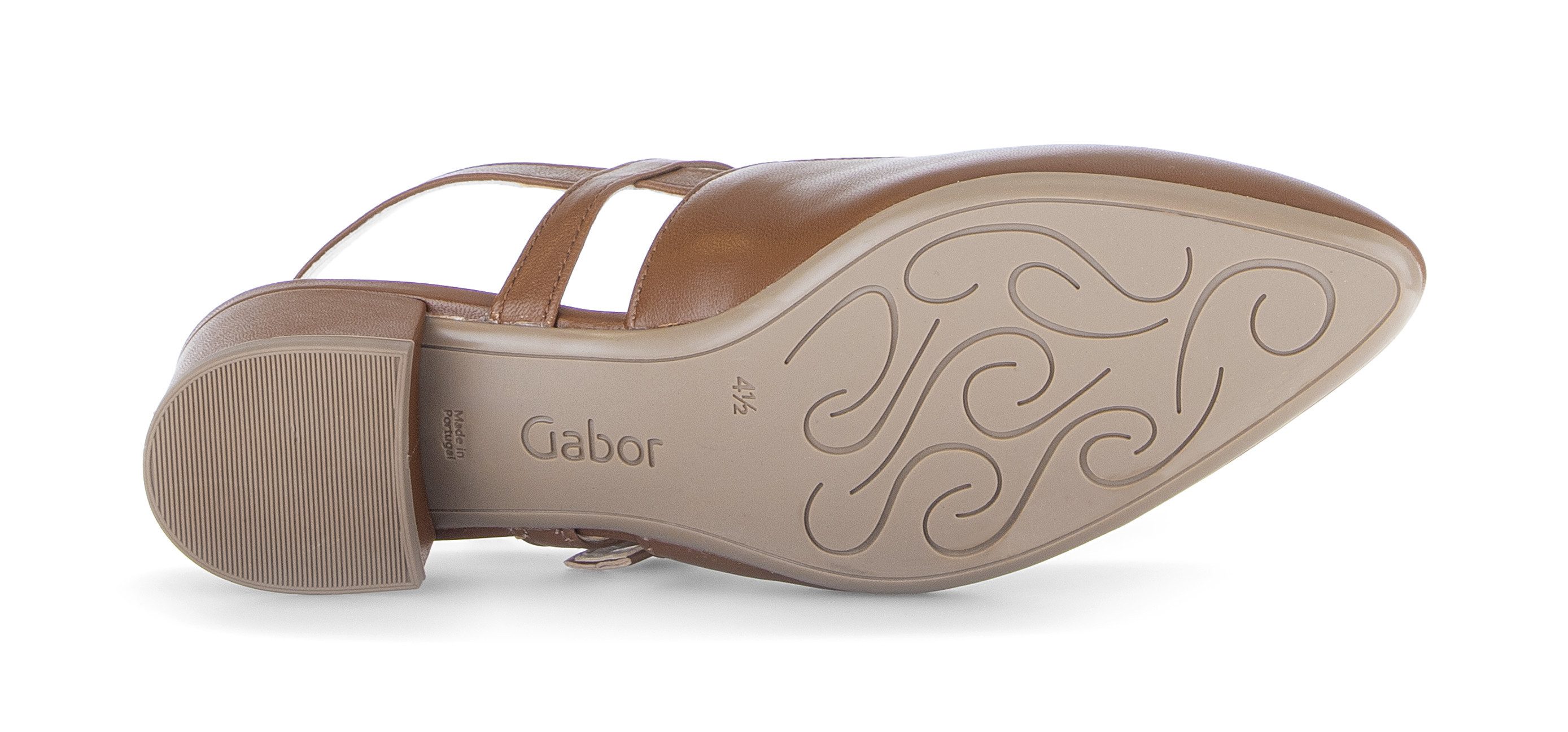 Gabor Slingpumps Blockabsatz, Businessschuh mit zwei verstellbaren Schnallen