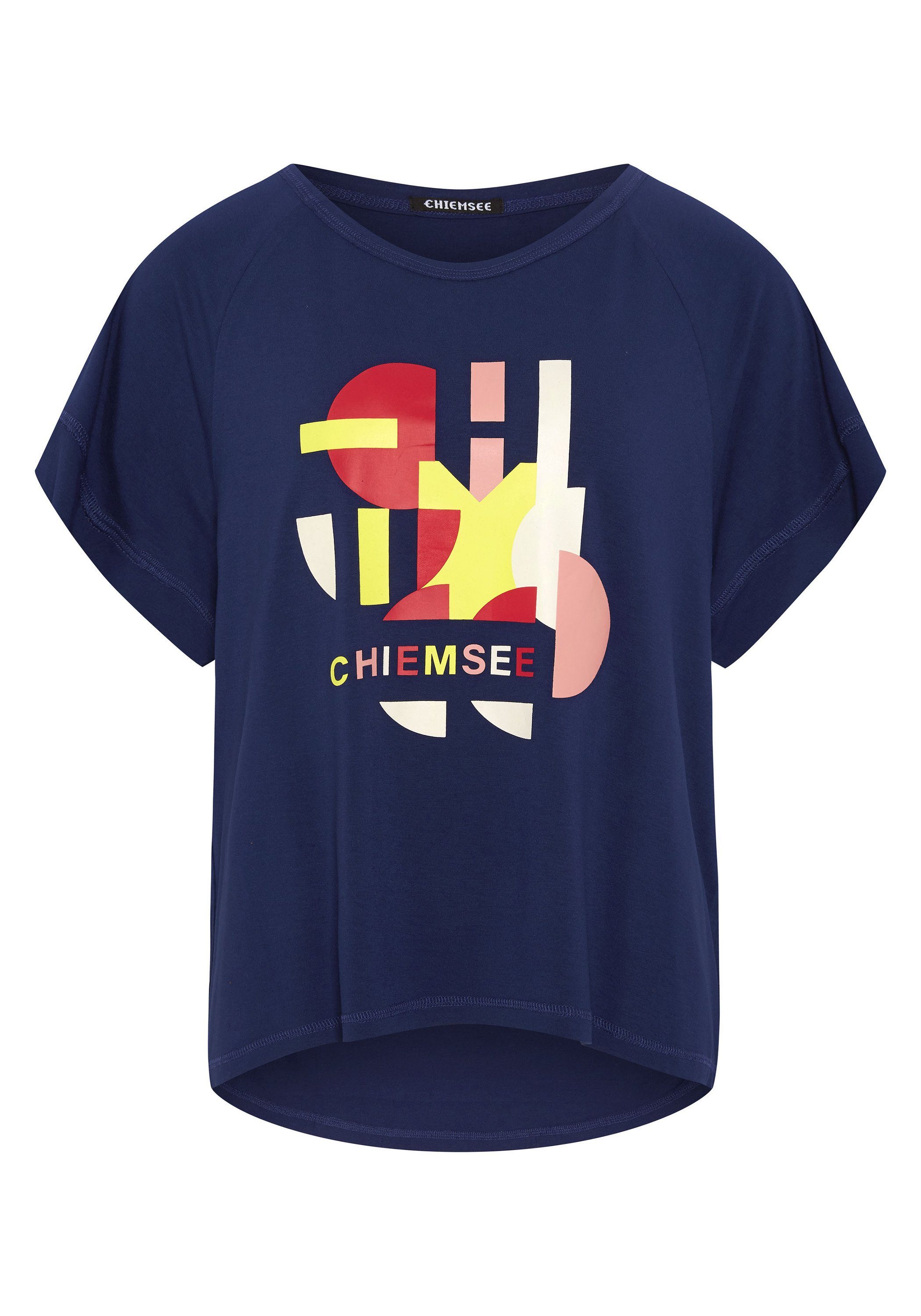 Chiemsee Print-Shirt T-Shirt im geometrischen Logo-Design 1