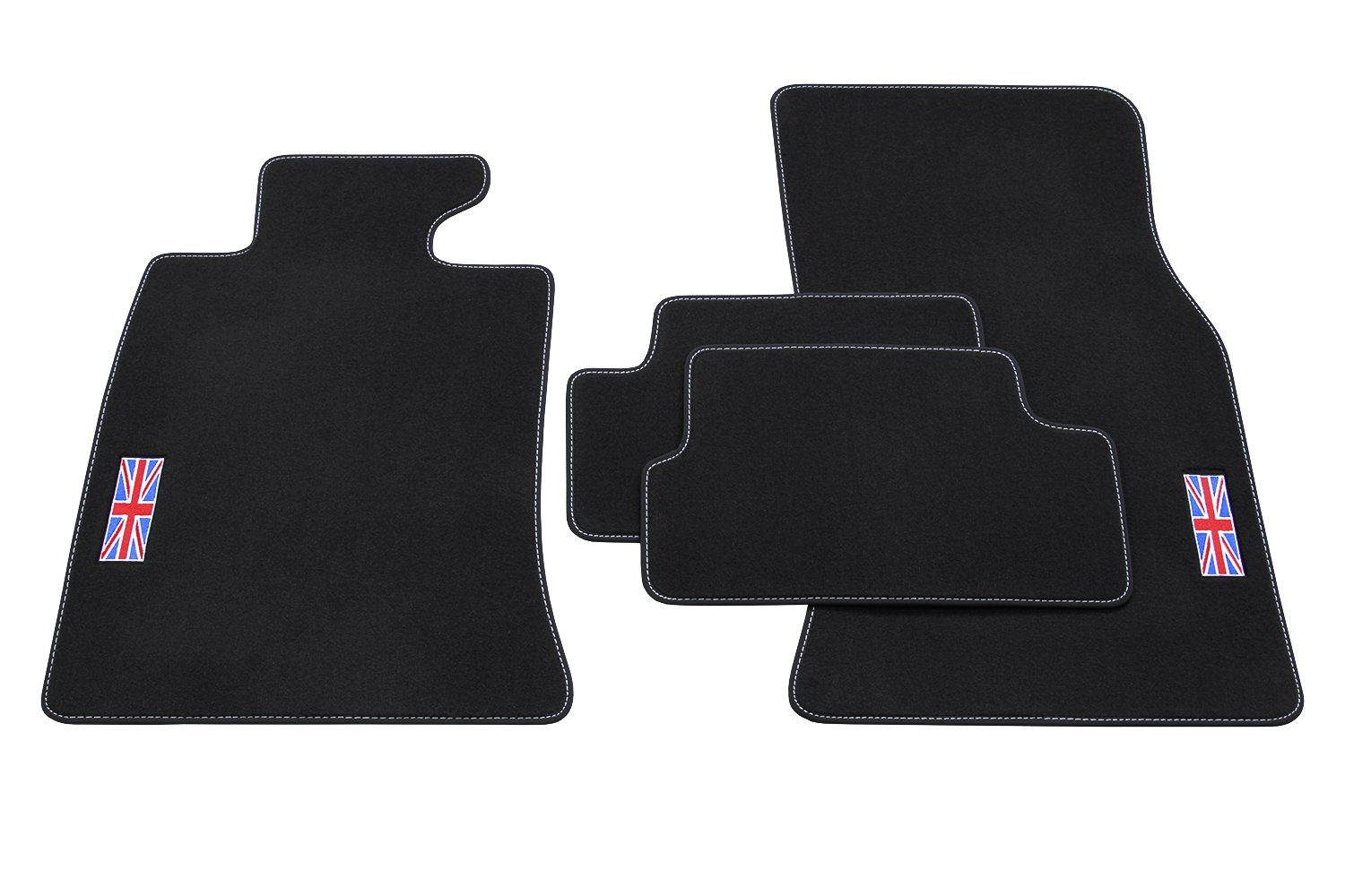 teileplus24 Auto-Fußmatten 501 Velours 2 Mini Fußmatten 2006-2014 Set R56 mit kompatibel