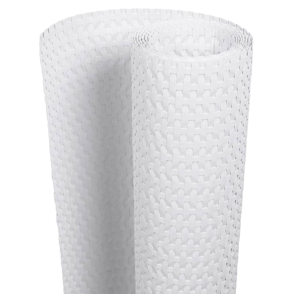 Thumbnail - vidaXL Gartenzaun Balkon-Sichtschutze 5 Stk. Weiß 255x19 cm Poly Rattan, (5-St)