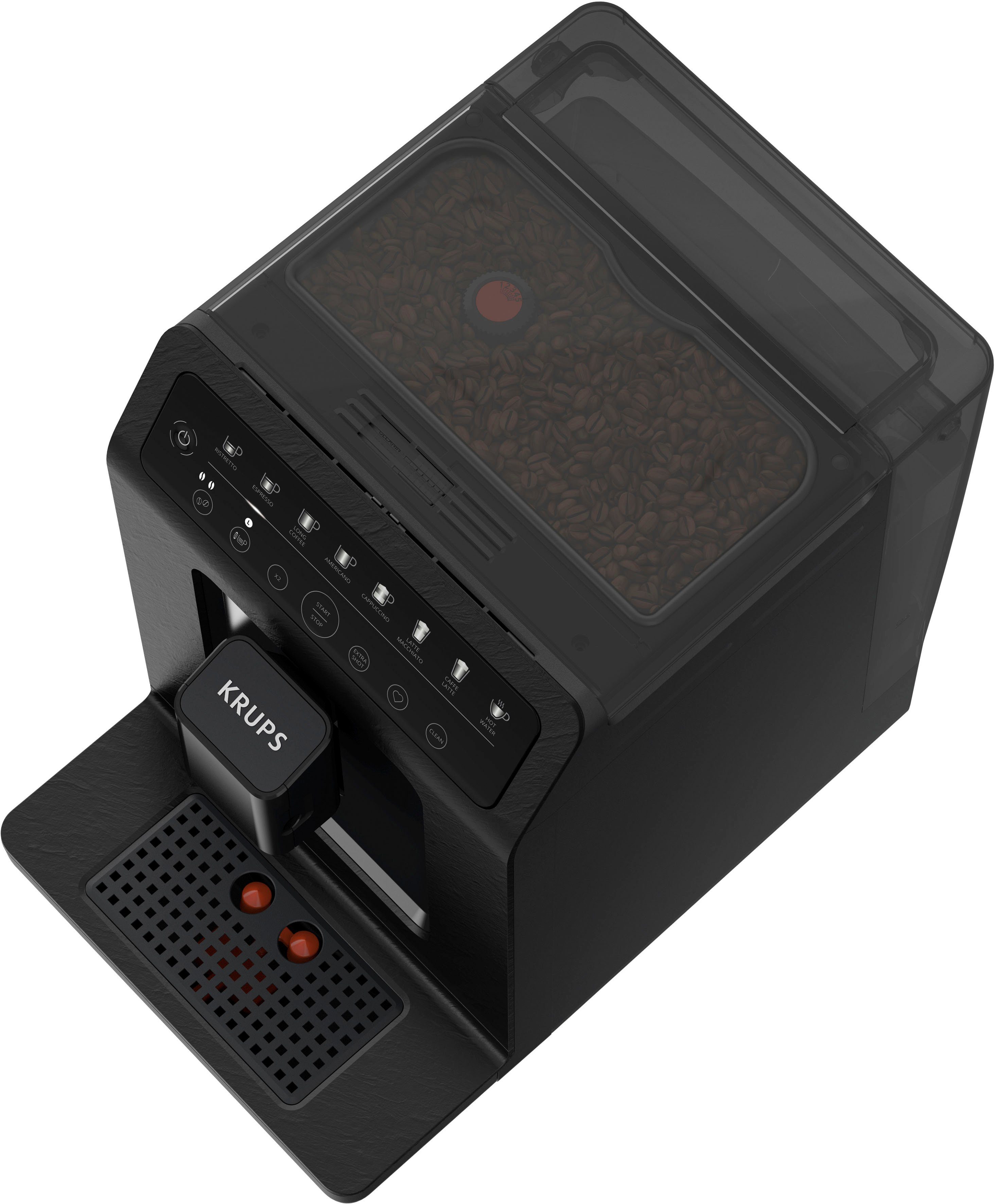 Krups Kaffeevollautomat EA897B Evidence ECOdesign, aus 62%* recyceltem Kunststoff, bis zu 90% recycelbar, inkl. Emsa Travel Mug im Wert von UVP 25,99