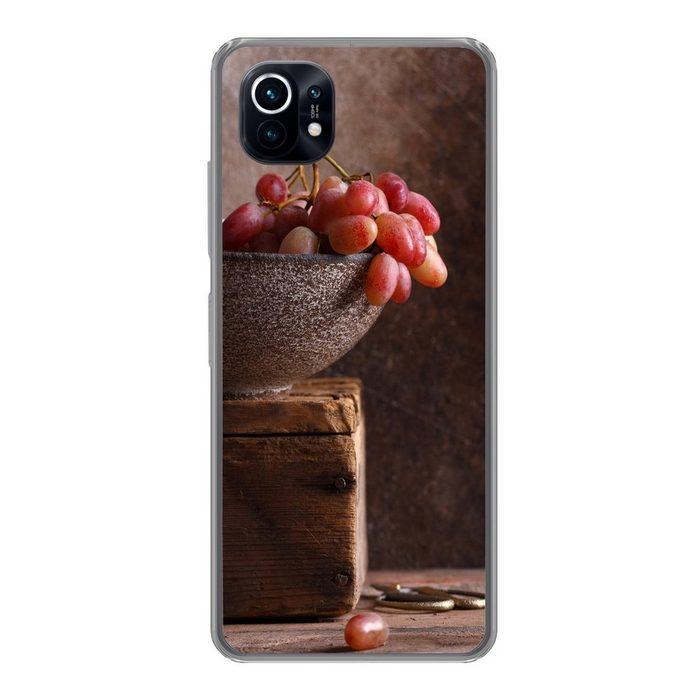 MuchoWow Handyhülle Rustikal - Weintrauben - Schale - Stilleben - Obst Phone Case Handyhülle Xiaomi Mi 11 Silikon Schutzhülle