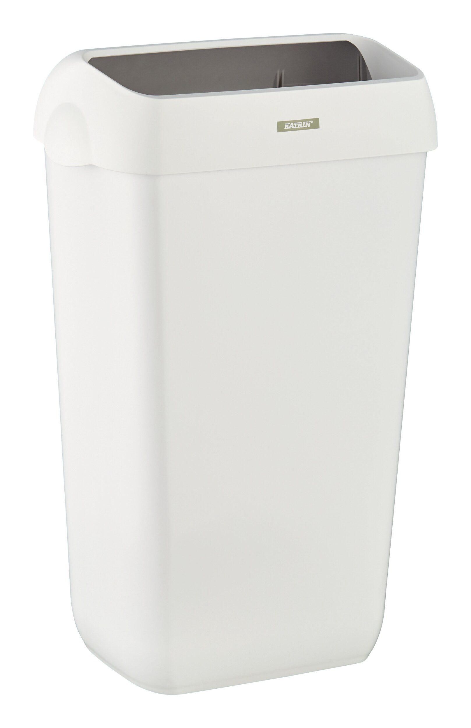 KATRIN Mülleimer, Abfalleimer 25L mit Deckel, weiss