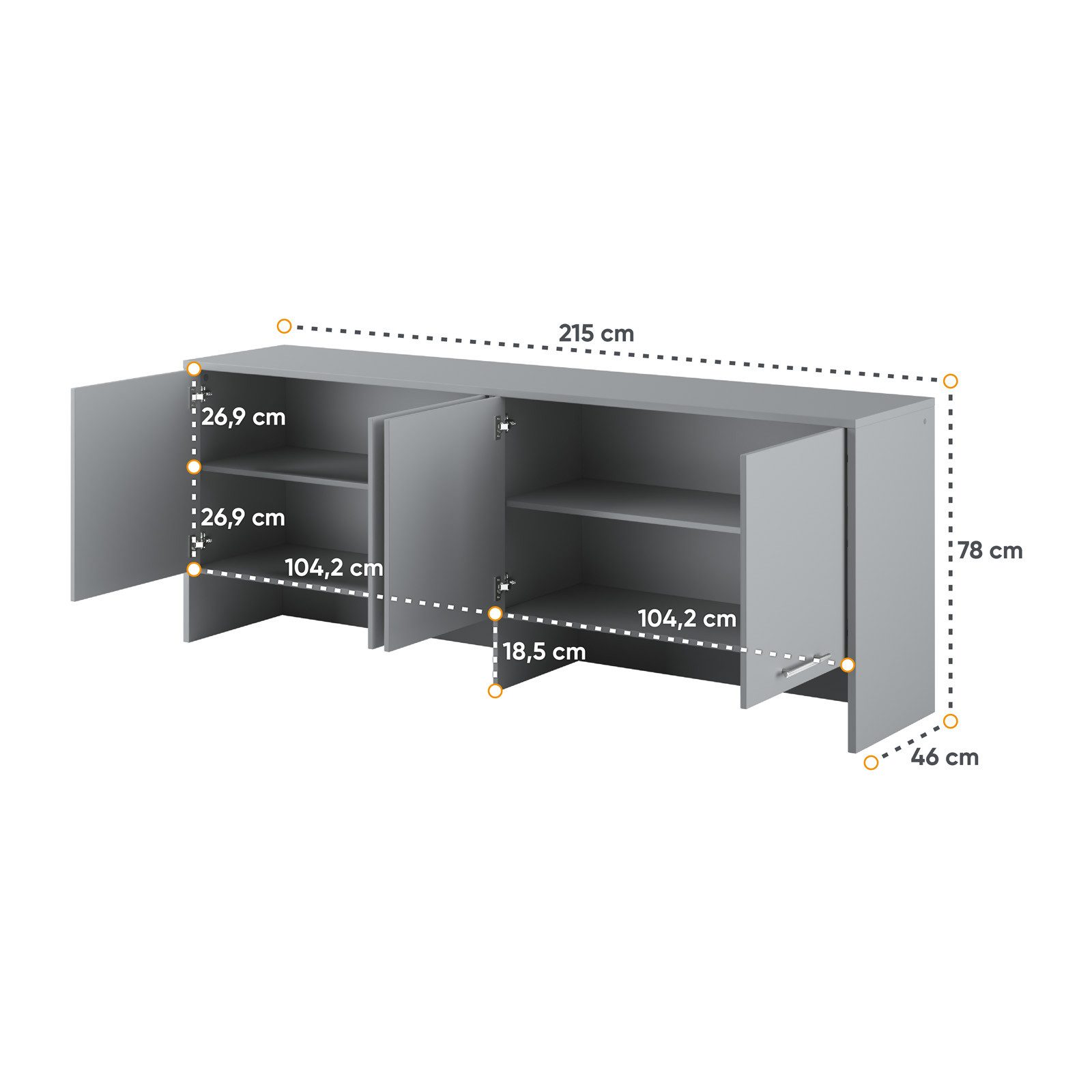 HAUSELEMENT Aufsatzschrank CP-10 LENART CONCEPT PRO für Schrankbett CP-05