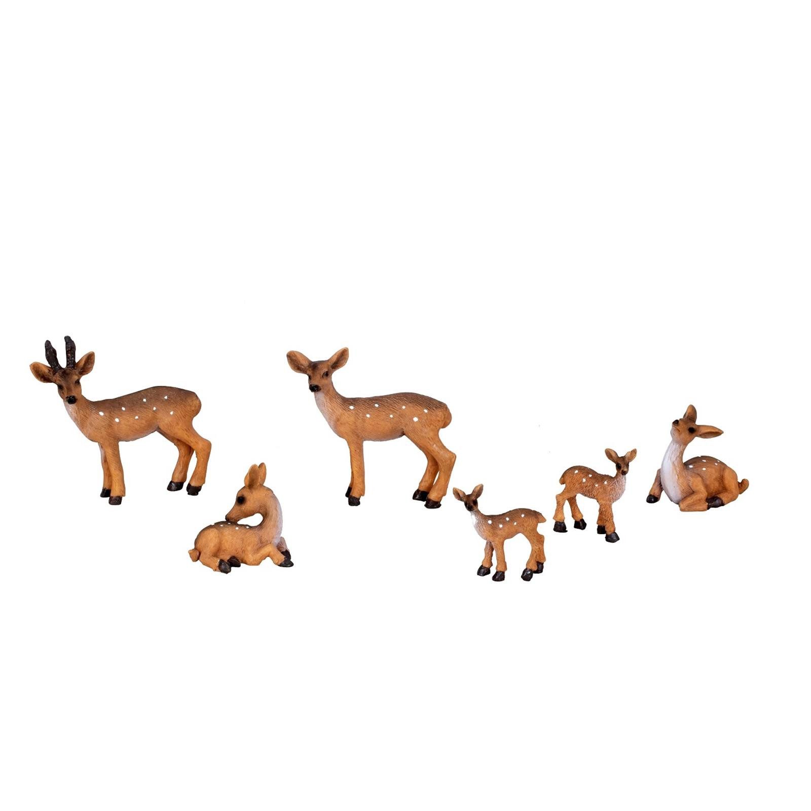 Geschenkestadl Tierfigur Zauberhafte Rehfamilie – detailreiche 6 Rehe für s günstig online kaufen