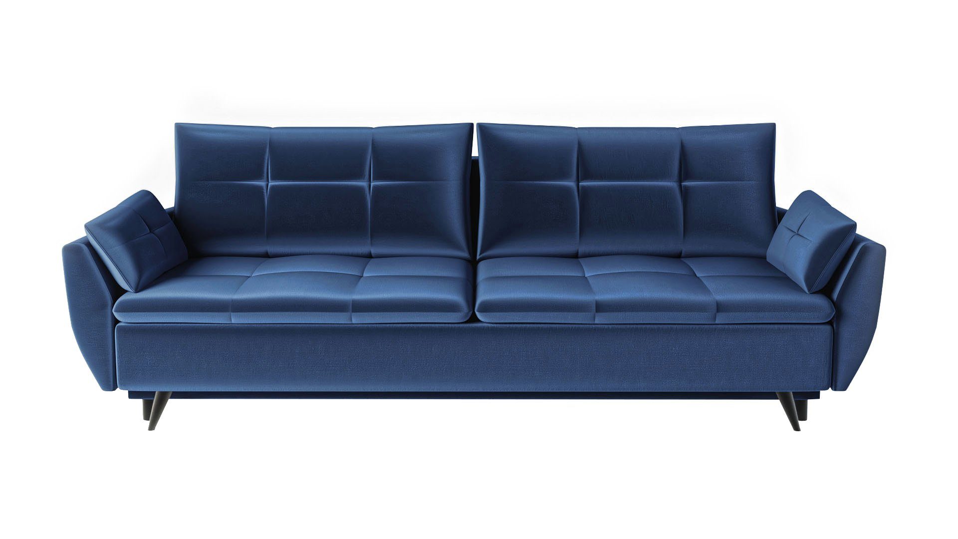 Siblo Modernes - 3-Sitzer Sofa Bettzeugbehälter Schlaffunktion 3-Sitzer Marineblau Dreisitzer - Britta Sofa 3 mit
