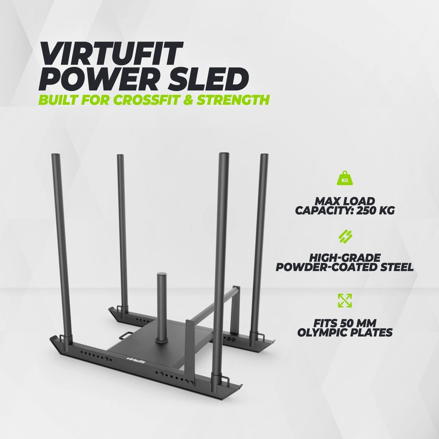 VirtuFit Kraftstation Power Sled - Bis 250 kg belastbar - Für 50-mm-Scheiben – Bild 4 von 5
