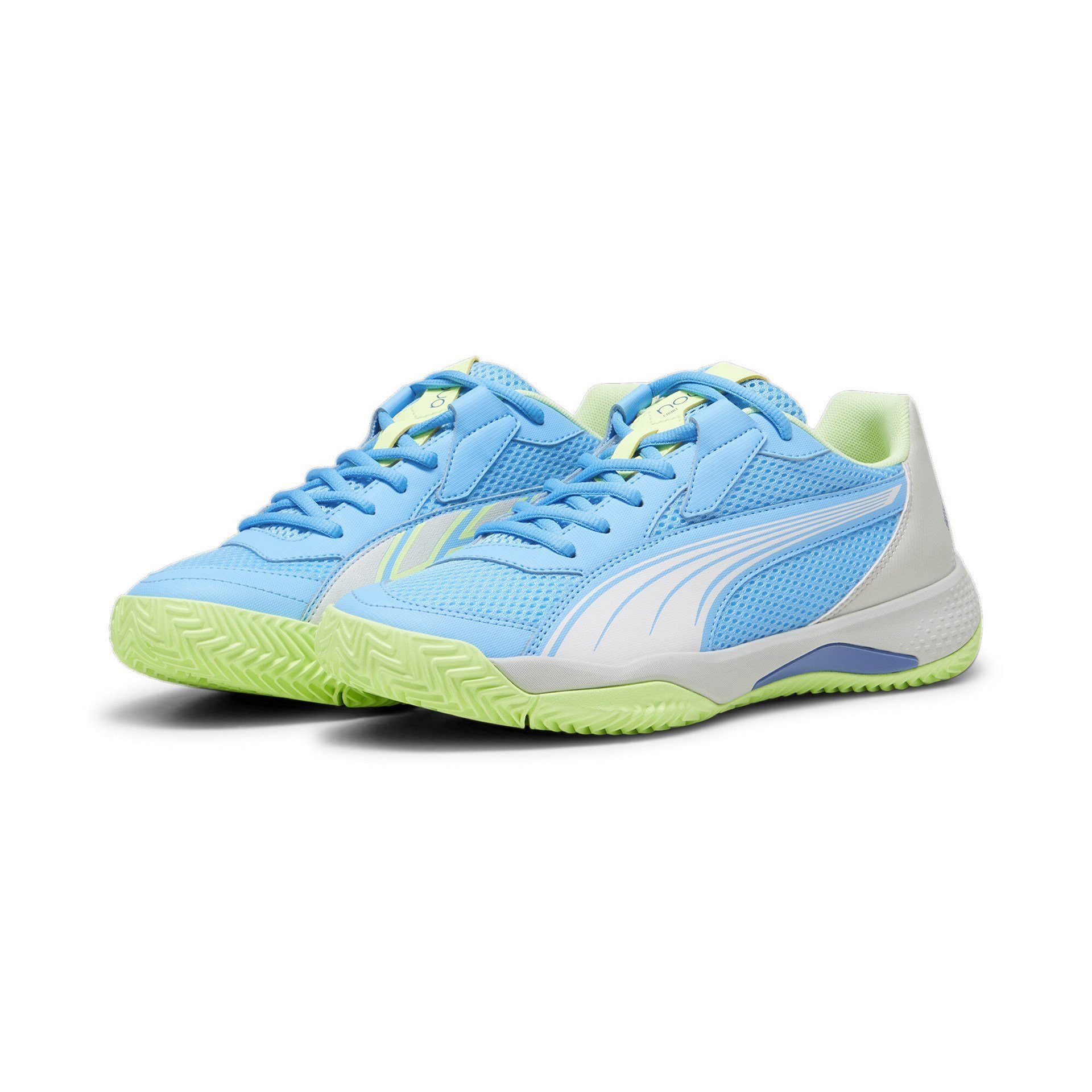PUMA Nova Court Allcourt blau/grau/lime Herren Tennisschuh
