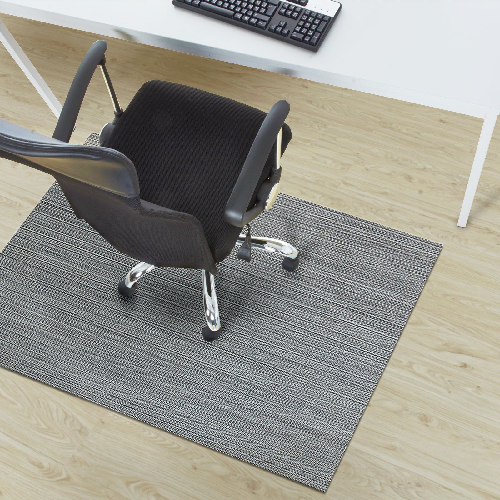 Karat Bodenschutzmatte Amalfi, Bürostuhlmatte, in verschiedenen Größen  erhältlich, aus Vinyl, für Hartböden