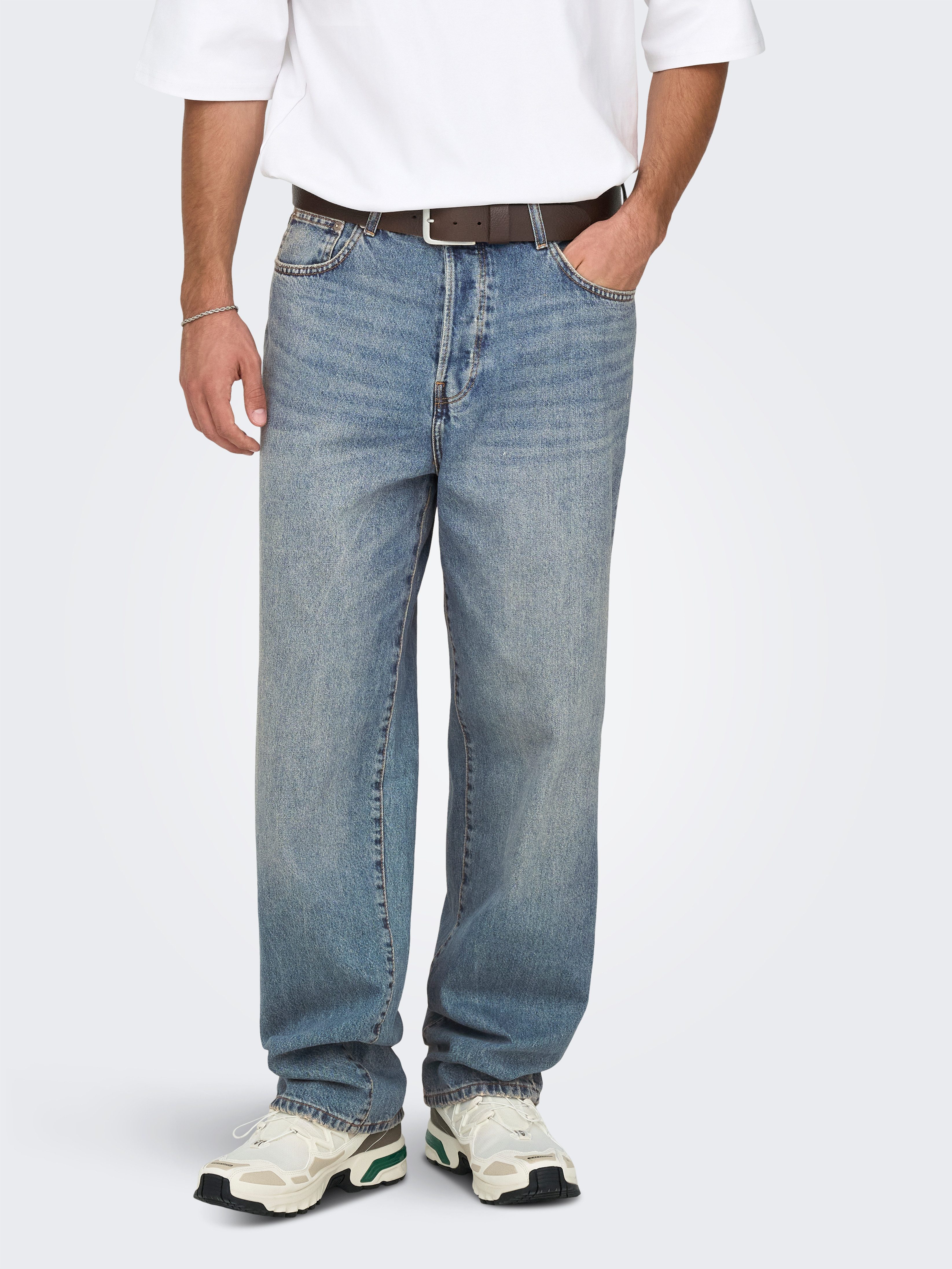 ONLY & SONS Loose-fit-Jeans ONSFADE LOOSE WB 6778 A14 DNM NOOS günstig online kaufen