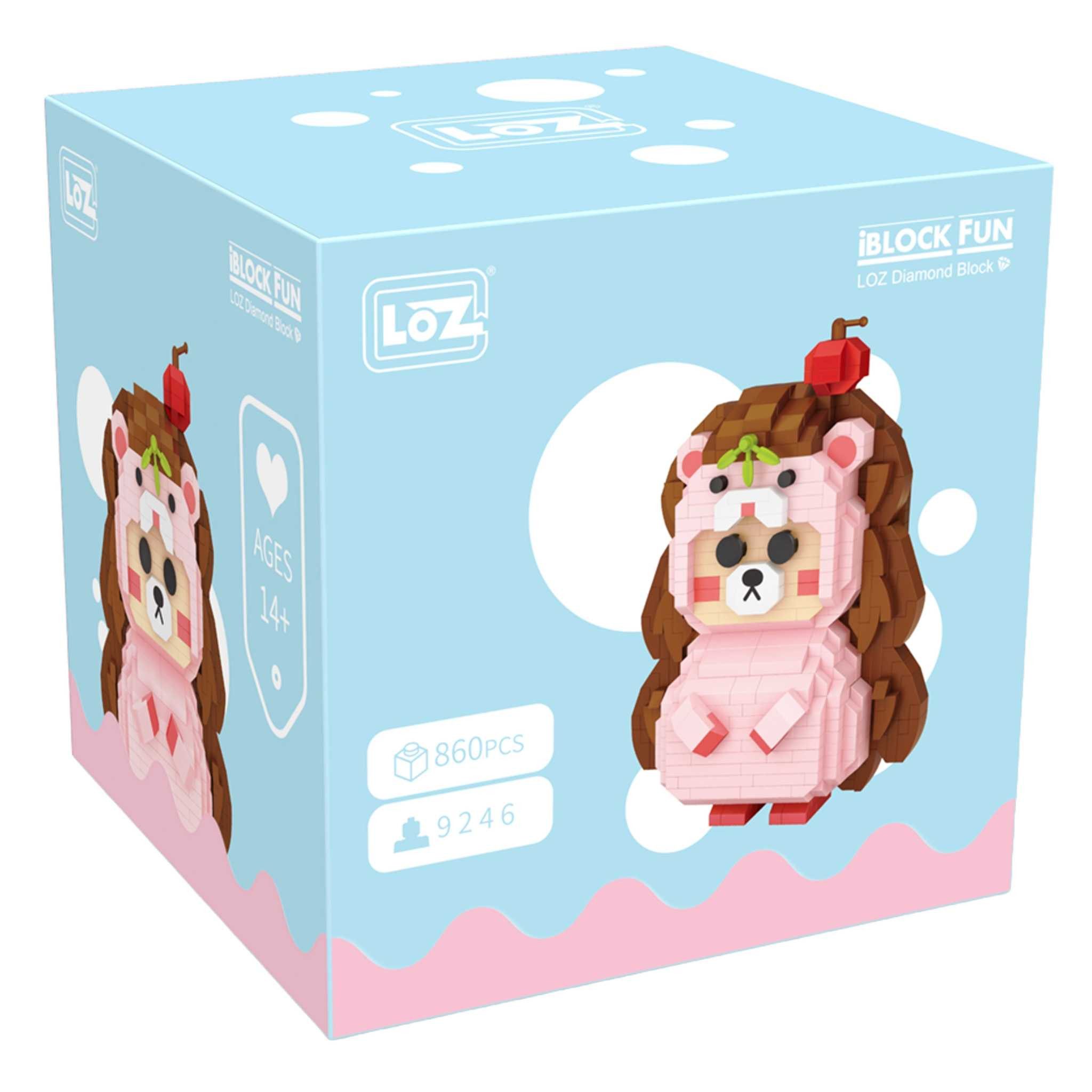 Loz 9246 - Igel Bär (LOZ) Klemmbausteine Spielbausteine