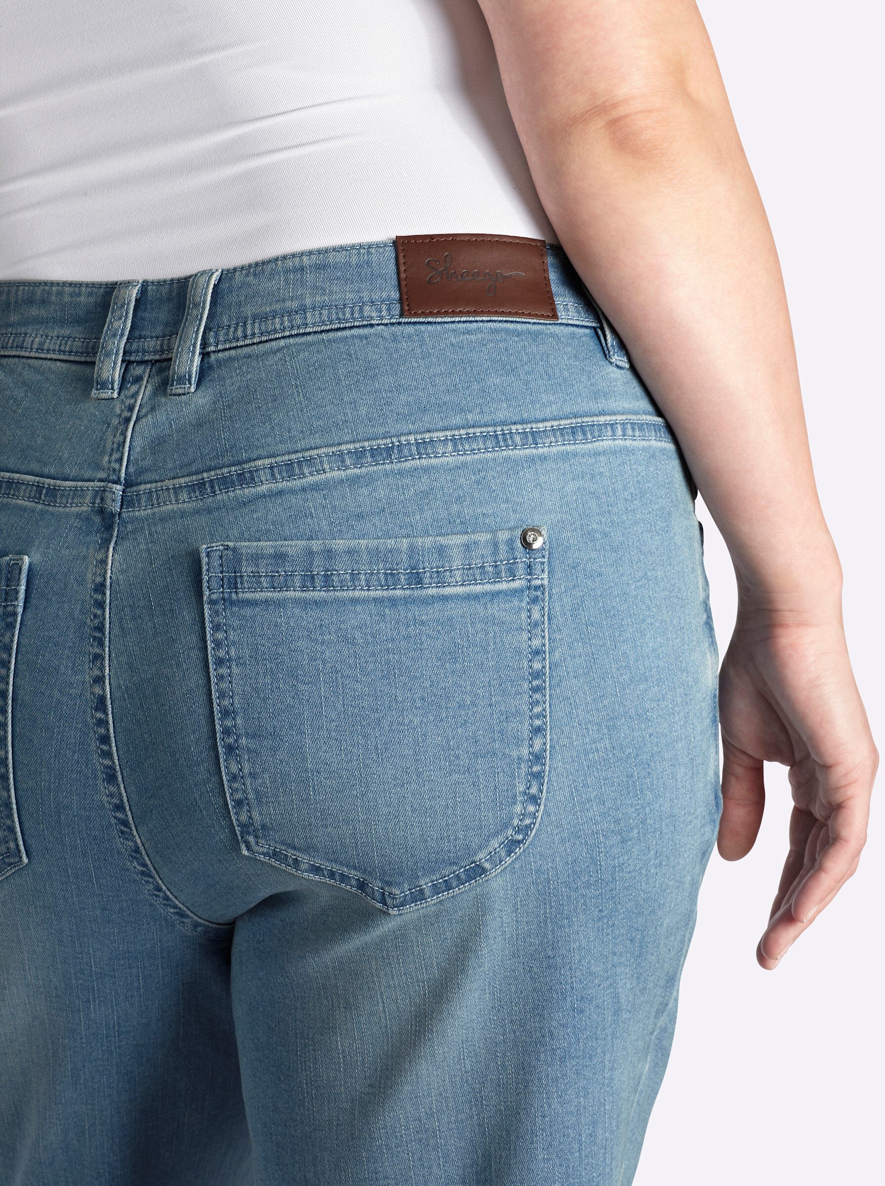 Sheego Bequeme Jeans Bootcut-Jeans normal